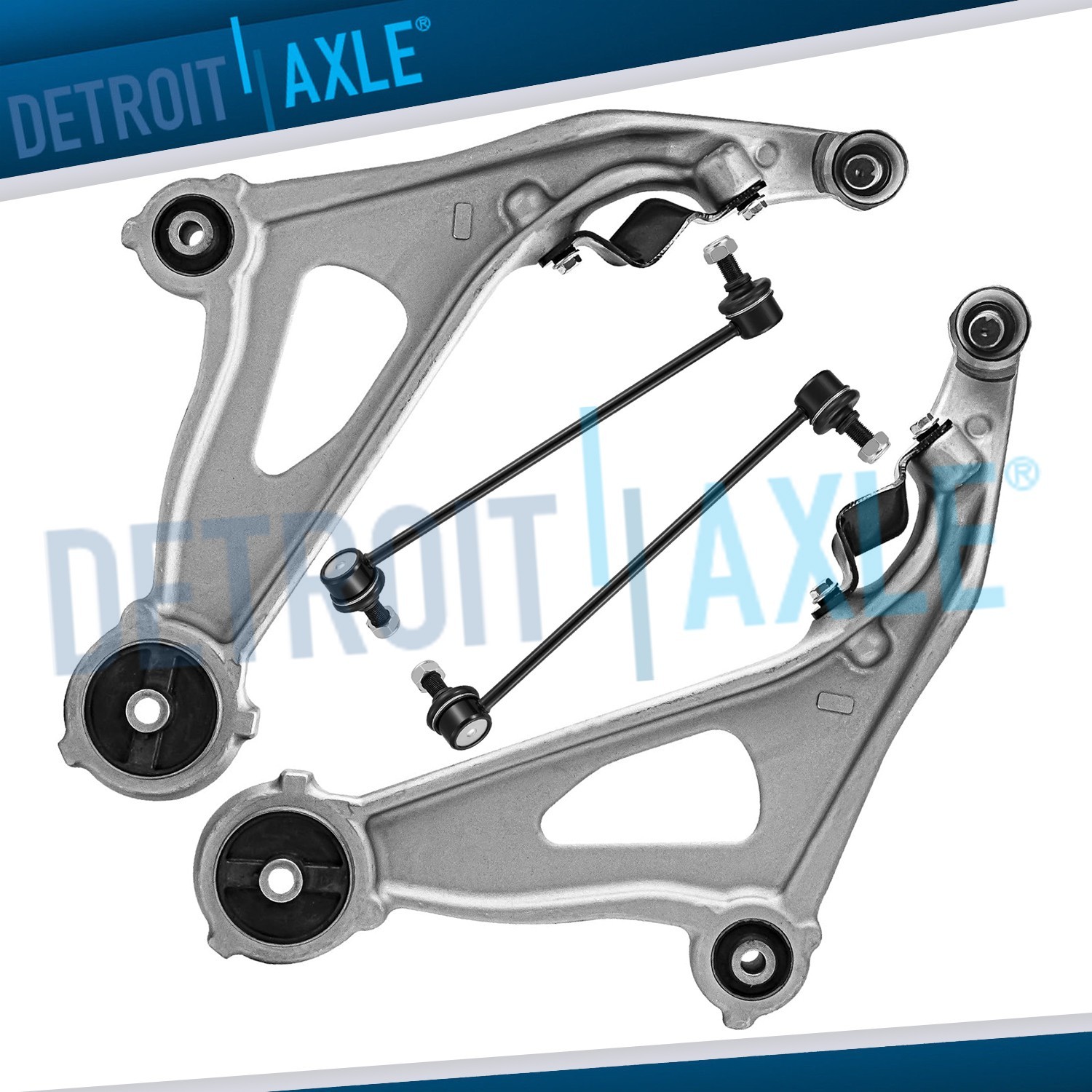Front Lower Control Arms + Sway Bar Links for 2013 - 2019 Nissan Pathfinder QX60