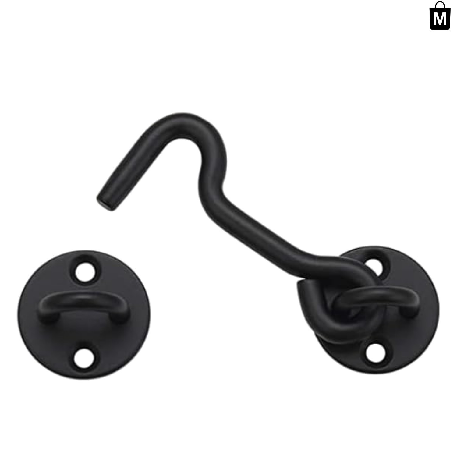 Versatile 4" Privacy Latch for Sliding Barn & Pocket Doors - Durable Iron Design