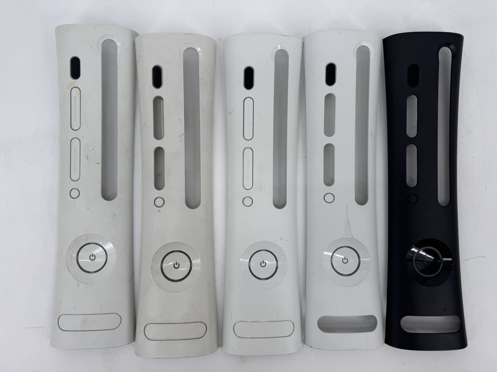 Lot Of 5 Original Face Plate Covers Microsoft Xbox 360 White & Black