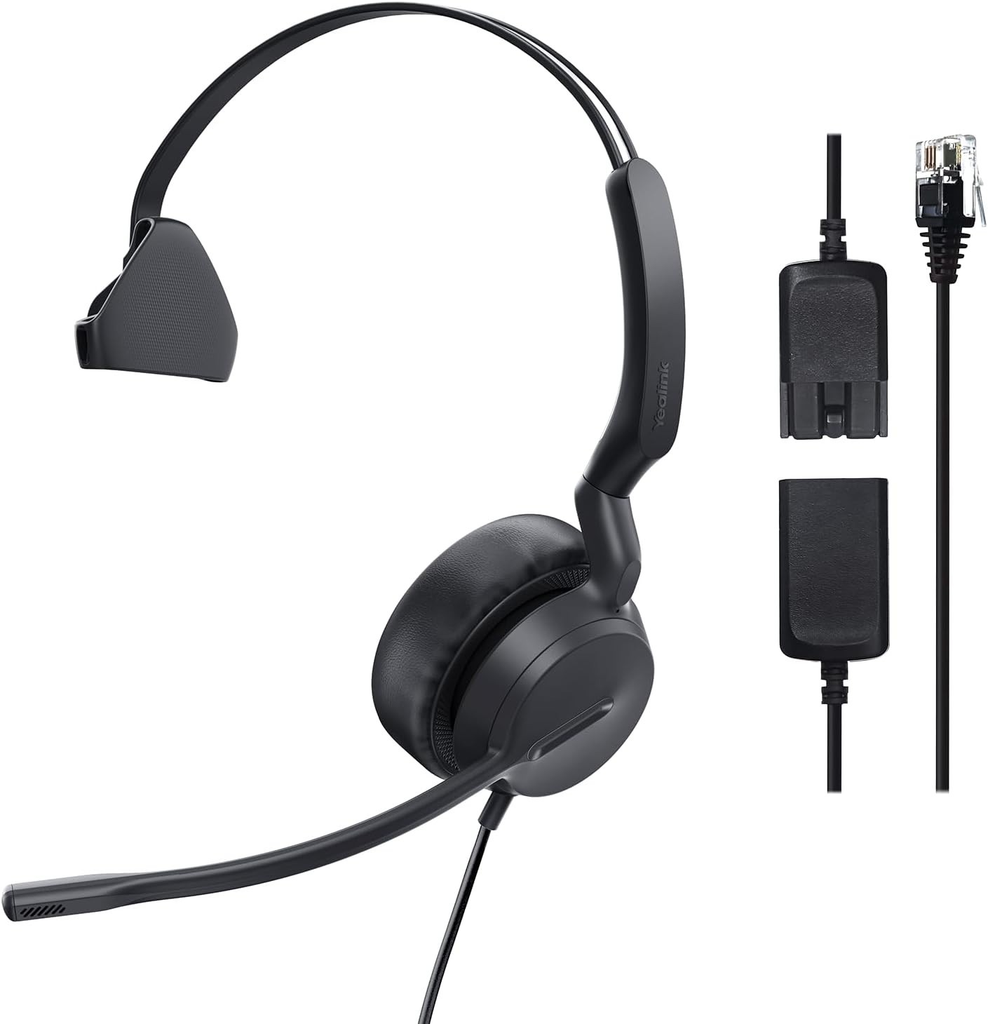 Yealink Phone Headset for Office Phones - YHS36 E2 QD to RJ9 Wired Headset, Mono