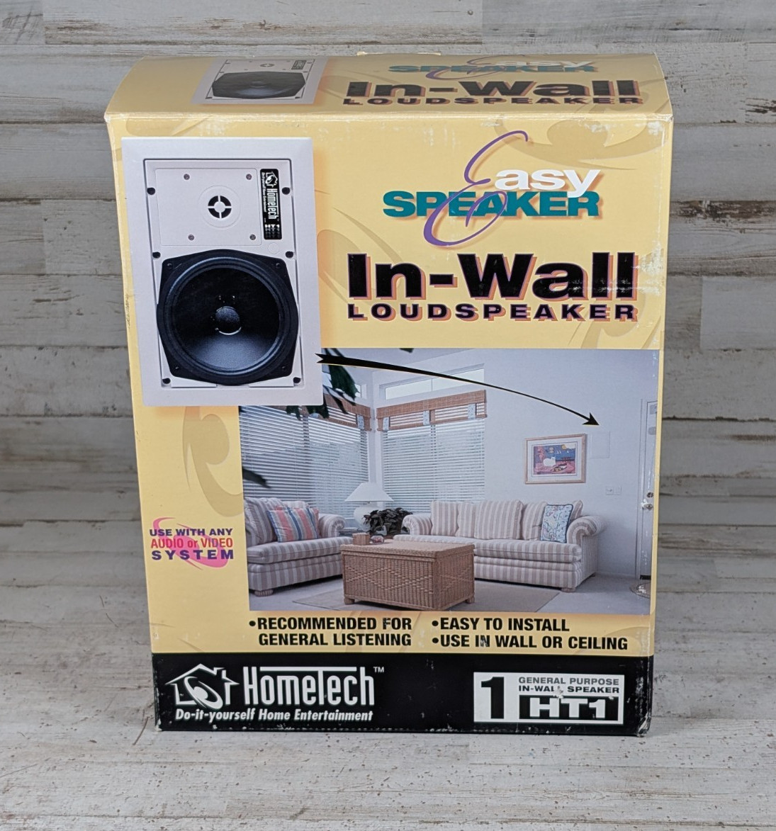 Hometech Easy Speaker HT1 In-Wall 50 W 1/2" Tweeter 6-1/2" Woofer 8Ohm - White