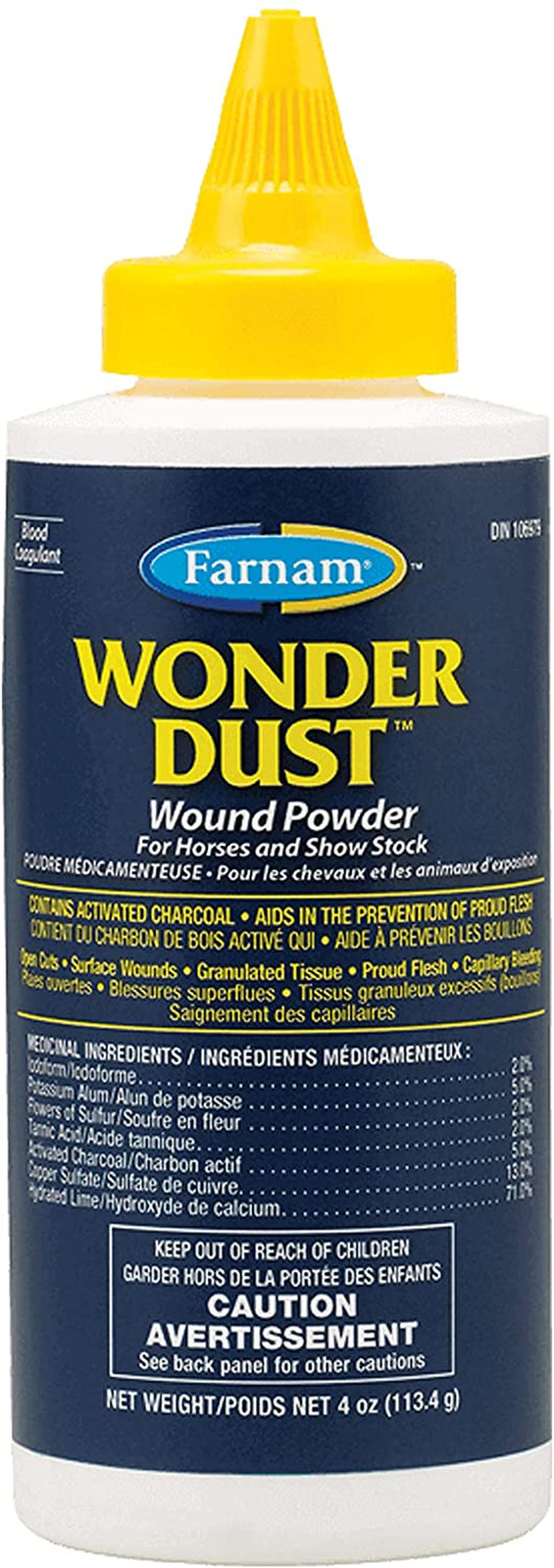 Farnam Wonder Dust Wound Powder for Horses and Show Stock 4 Ounces