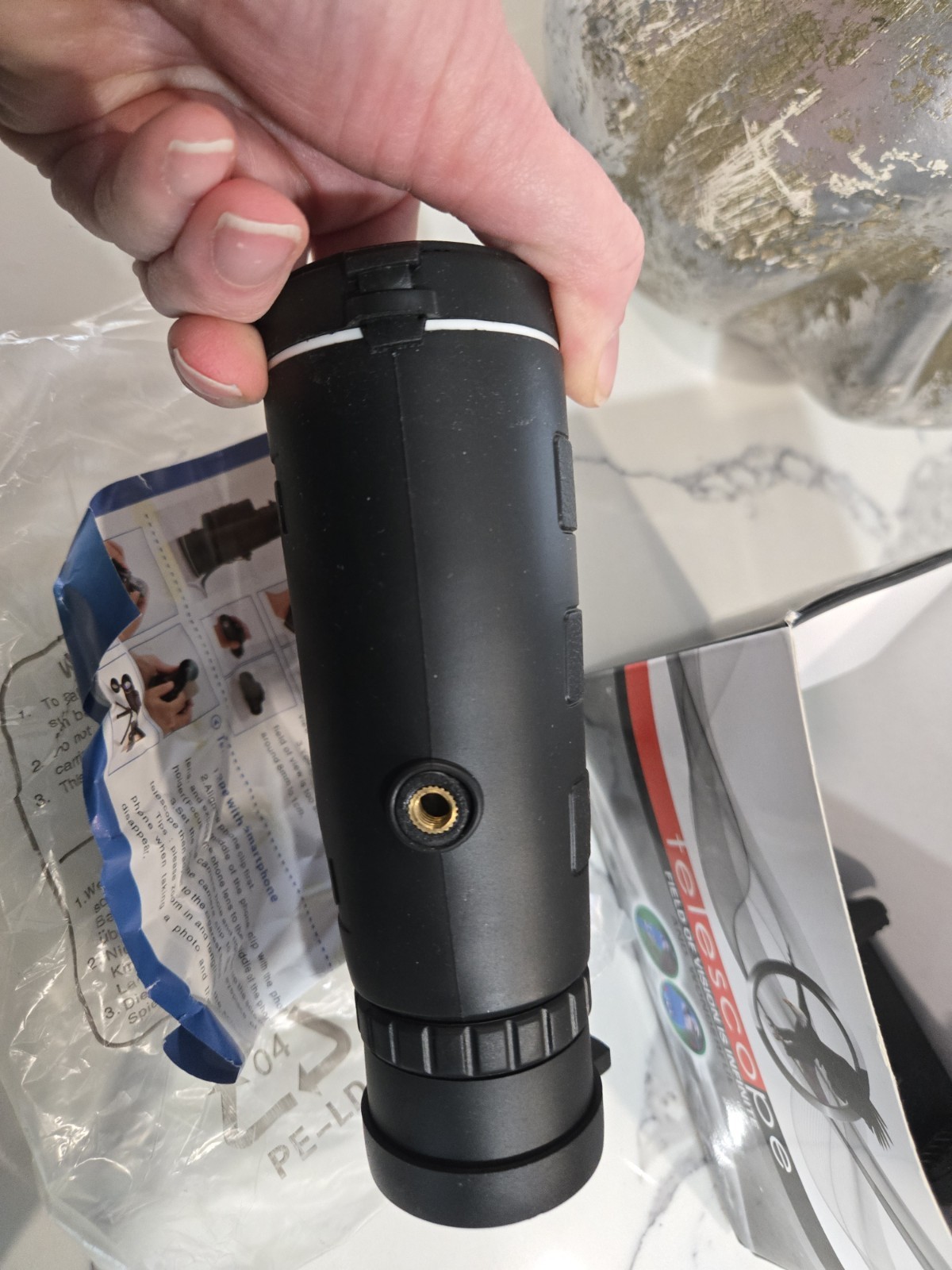 40x60 High Definition Monocular Telescope with Smartphone Adapter