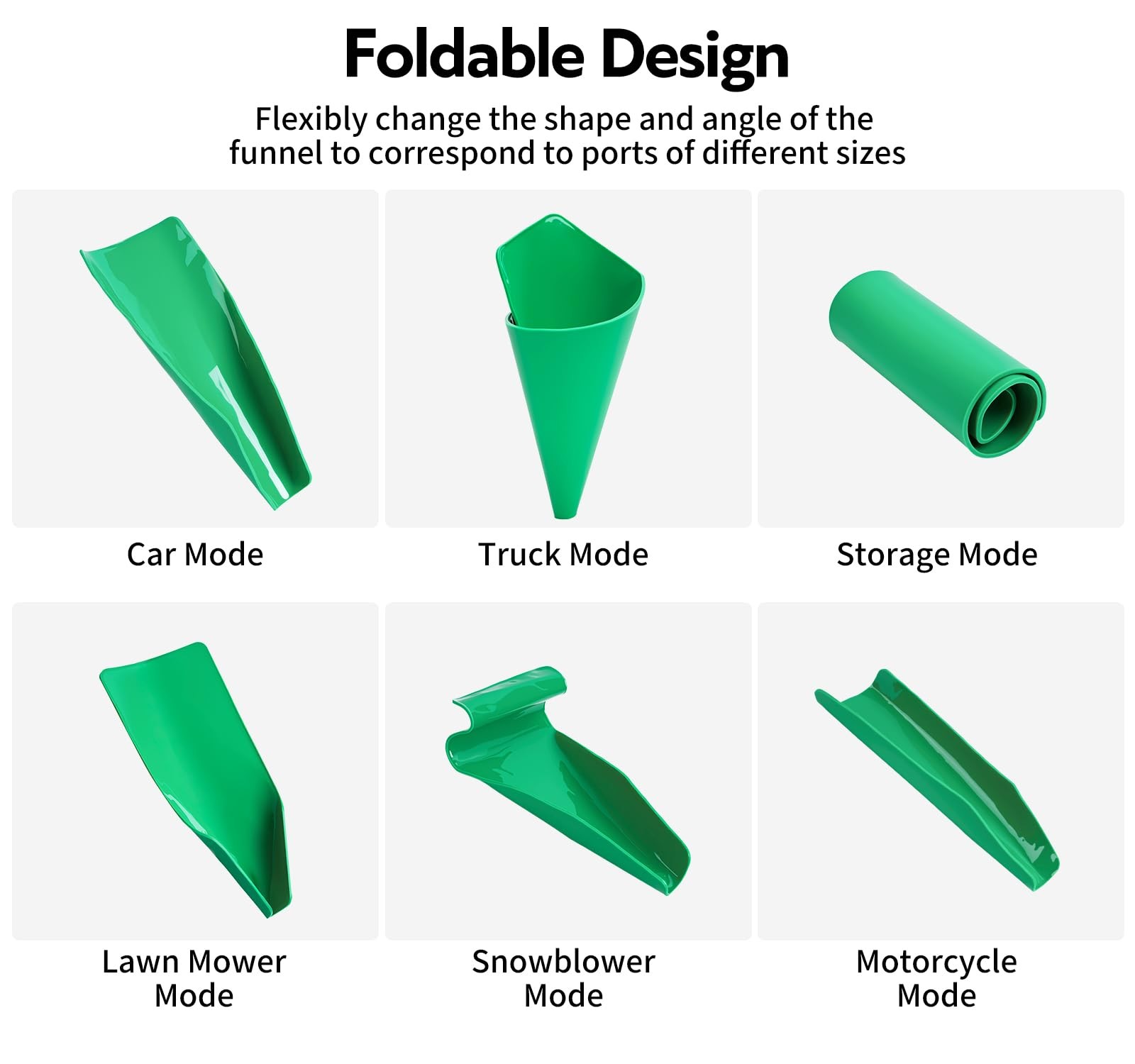 Reusable Flexible Oil Drain Funnel Form a Foldable Bendable Flex for...