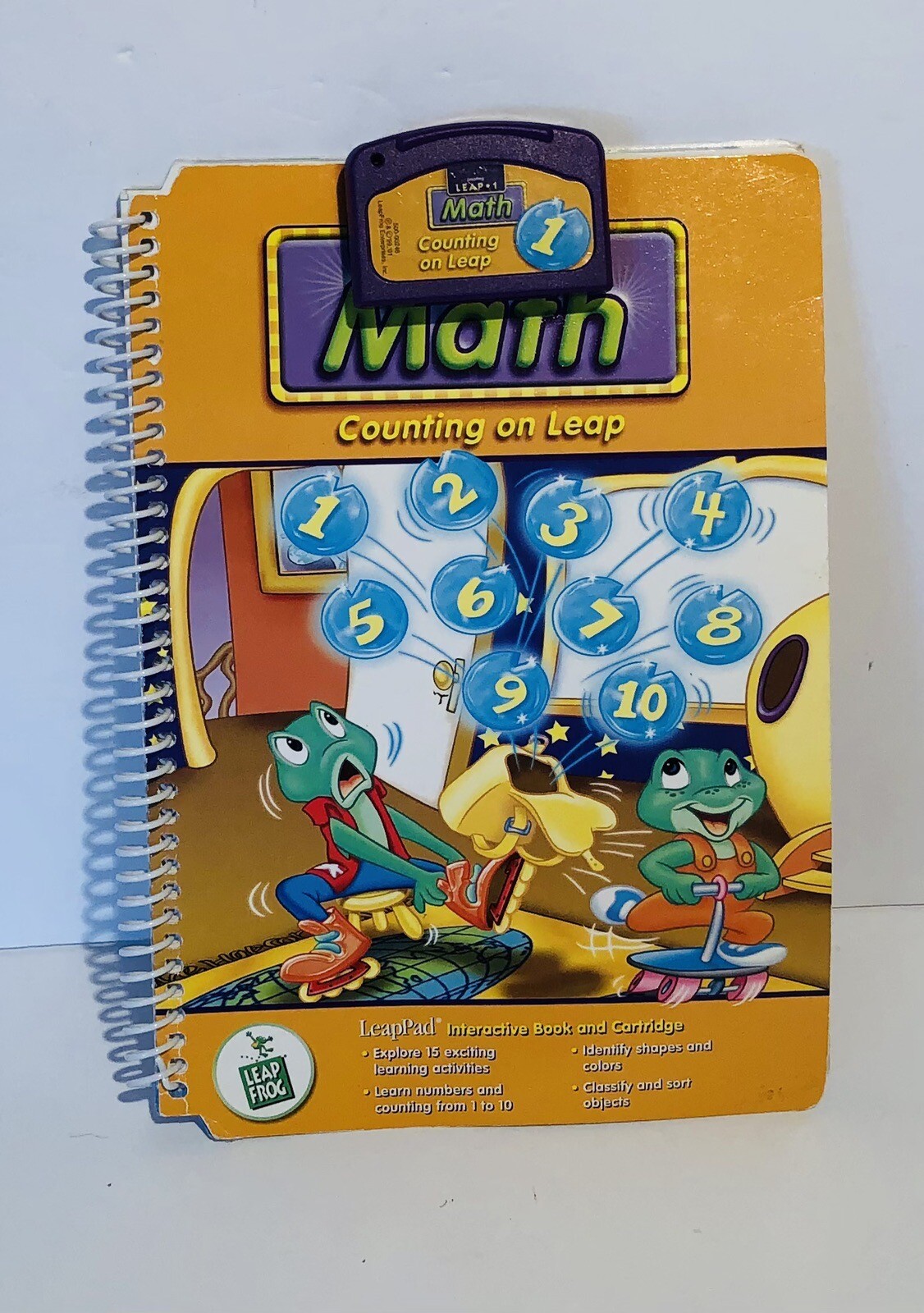 LeapFrog LeapPad System Book + Game Counting On Leap Home School Math Kids