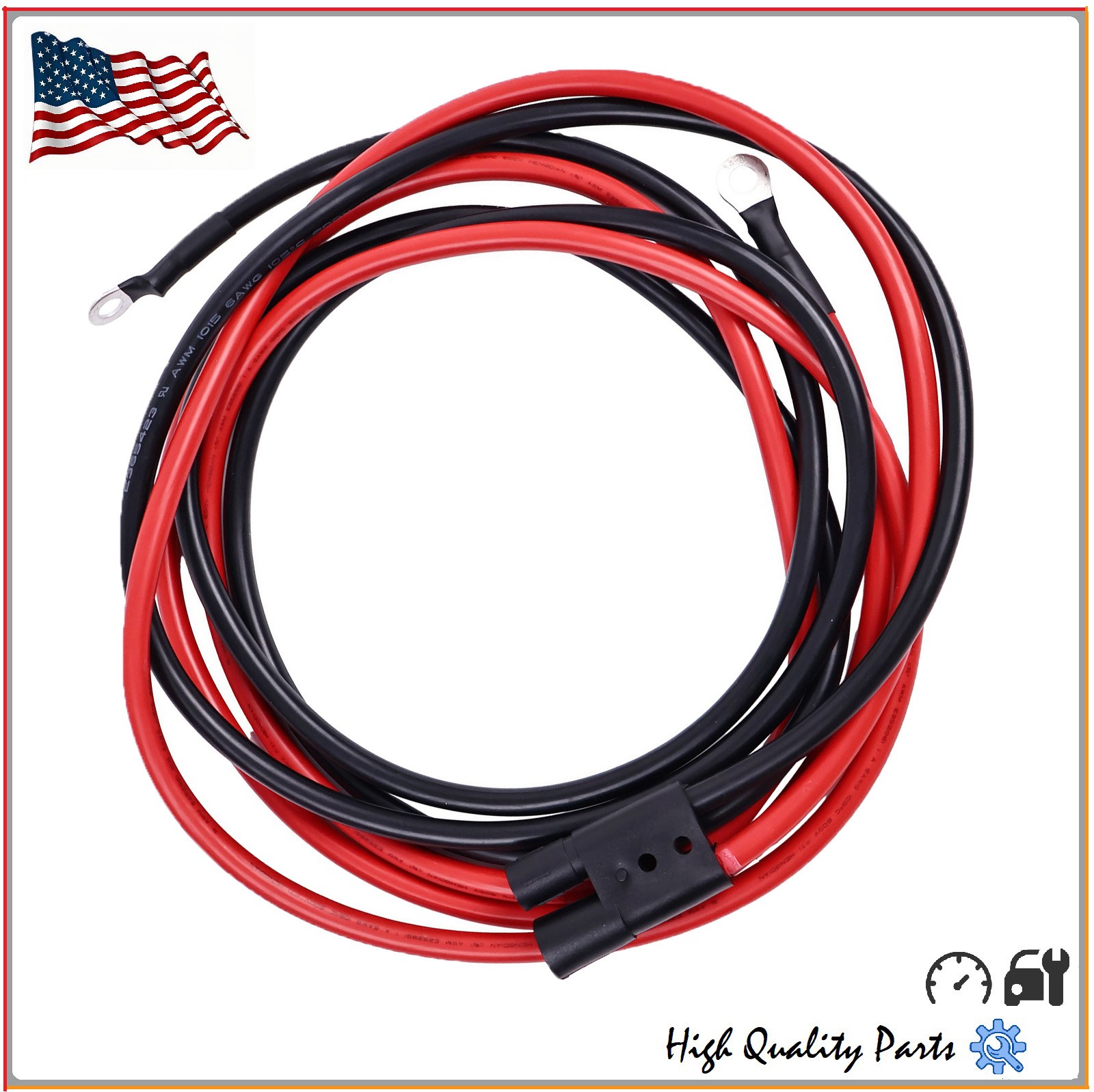 90'' Truck Side Power/Ground Cable HYD01684 for Boss Snow Plow