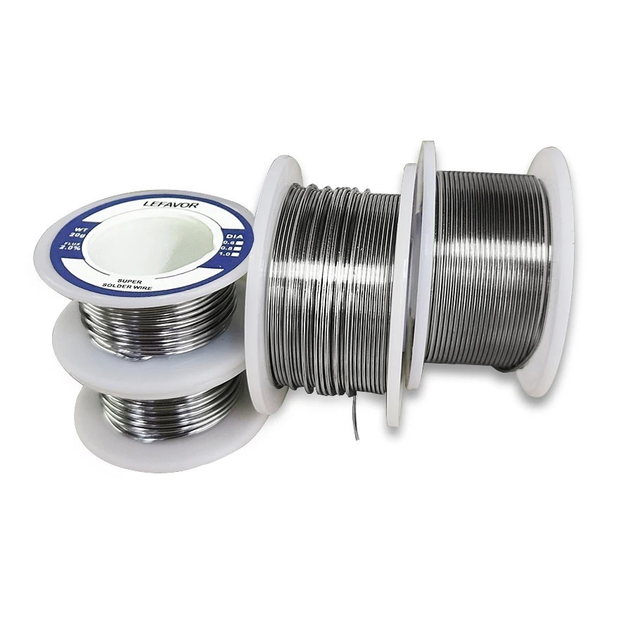 3 PCS Soldering Tin Wire 0.8mm 1.0mm Rosin Core 2% Flux No Clean Solder Roll