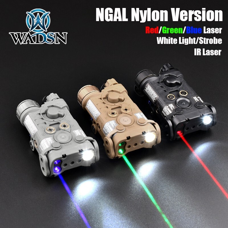 WADSN NGAL Laser Nylon Version Red Green IR Laser For Airsoft Hunting Aiming