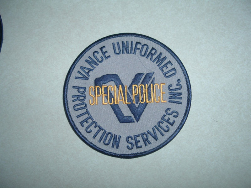 PATCH SECURITY VANCE SPECIAL POLICE PROTECTION SERVICE