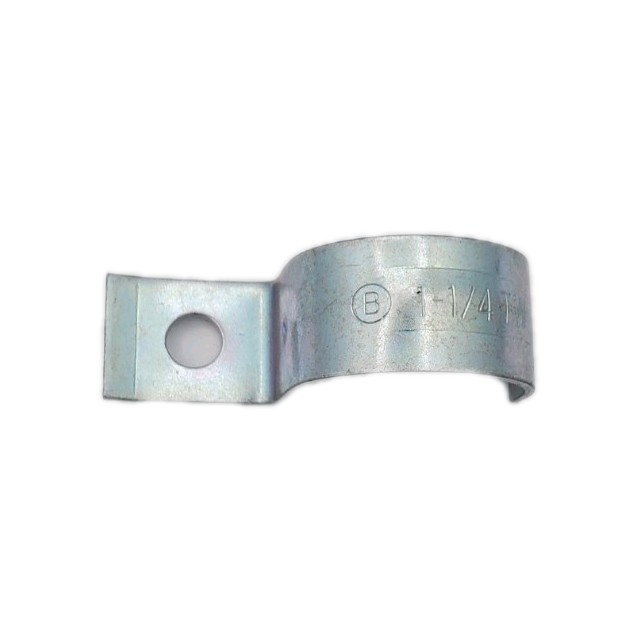(25 pcs) Steel 1 One Hole EMT Straps 1-1/4" Snap On Electrical Conduit Fittings