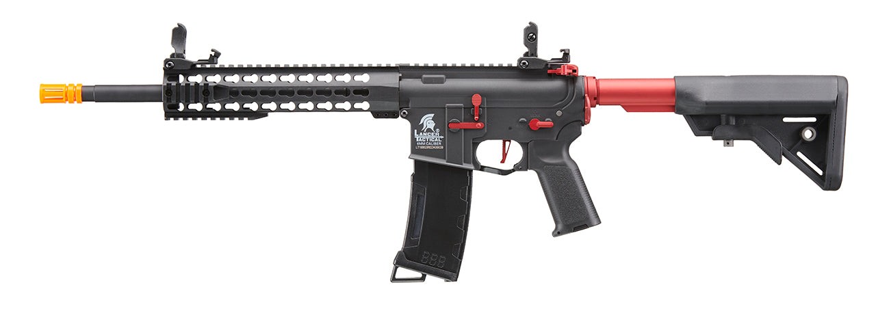 Lancer Tactical Gen 3 10"" Keymod Airsoft Rifle Gun M4 Carbine AEG Rifle with Re