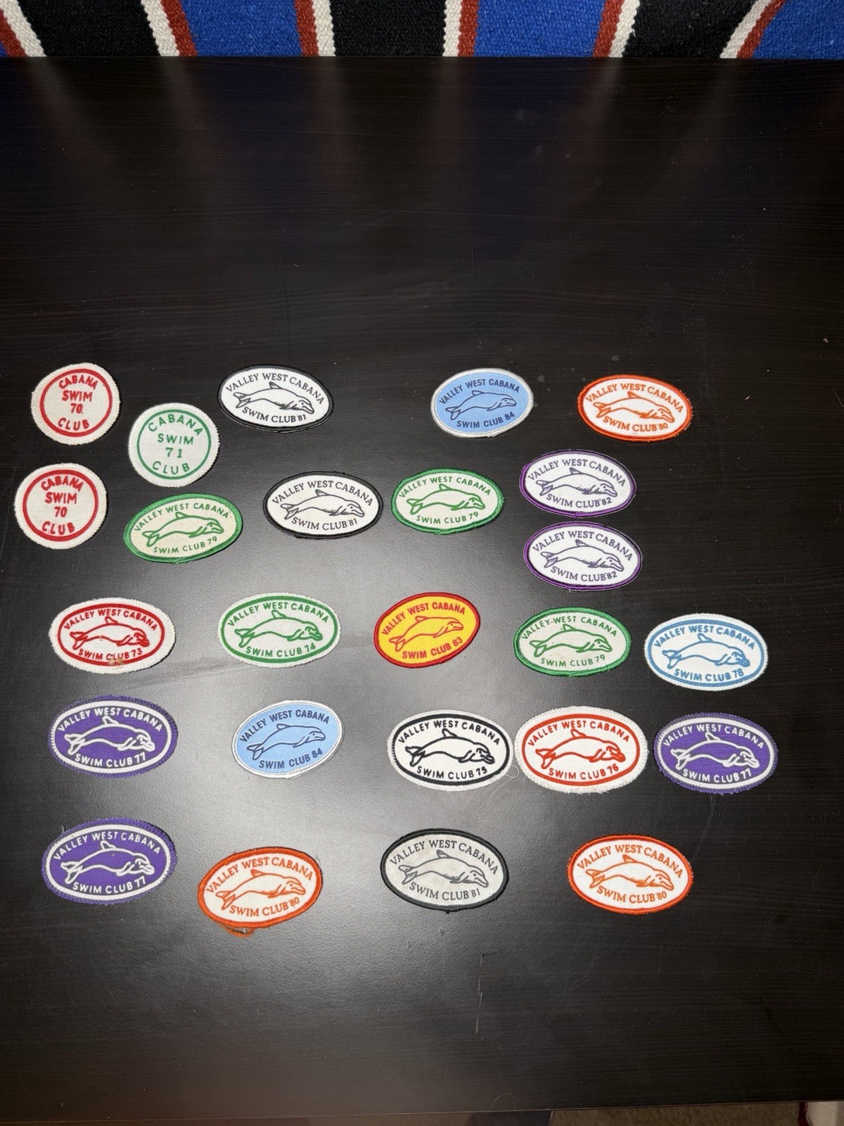 Vintage Patch Lot 70s 80s Swimming Club Patches 25 Total