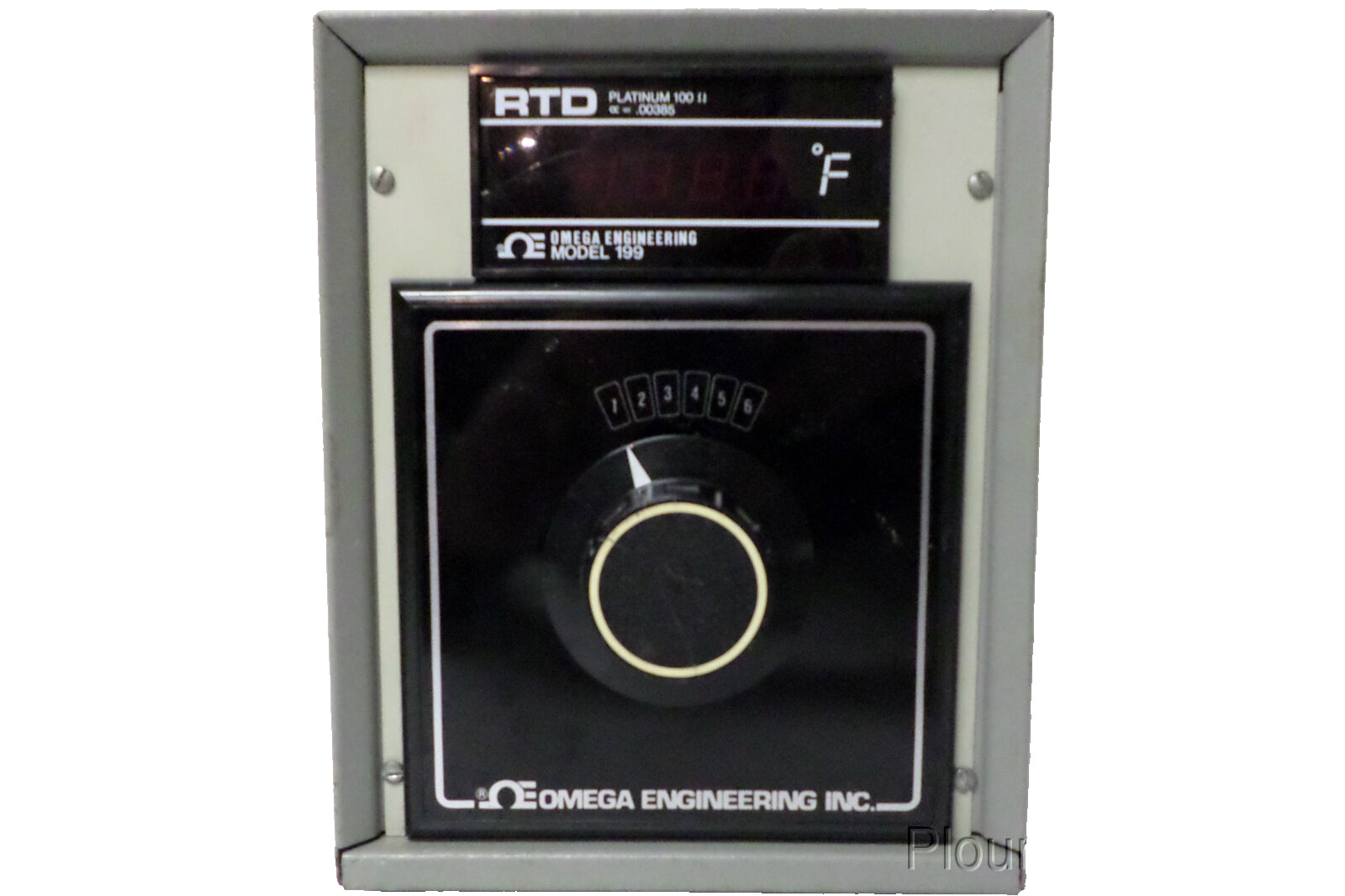 Used Omega 6-Jack RTD Thermocouple Monitor Setup, 3.5 LED Unit, 199-P2-XX
