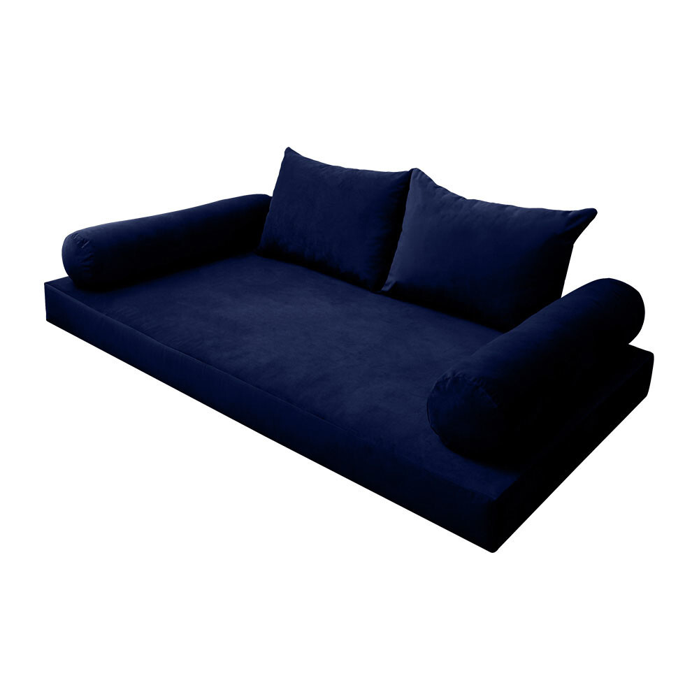 |SLIPCOVER ONLY| S.V4 Velvet Indoor Daybed Mattress Pillow Knife Edge Twin AD373