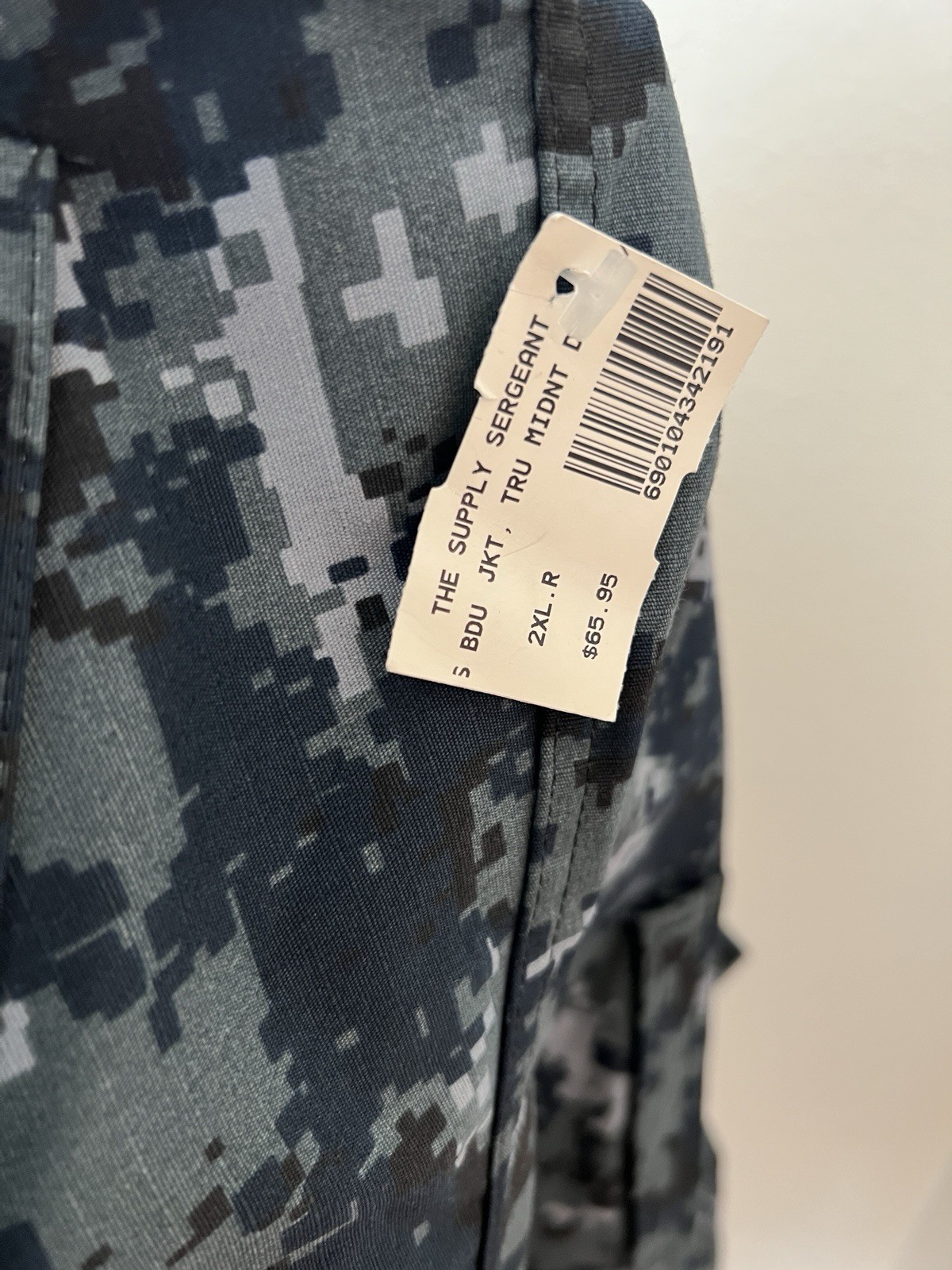 NEW Tru Spec Men 2XL Regular Tactical Response Zip Jacket Midnight Digital Camo