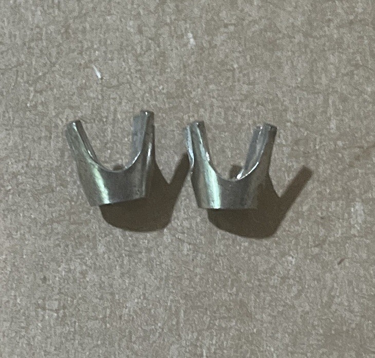 Two 8mm Round Low Base Sterling Silver 4-Prong Settings