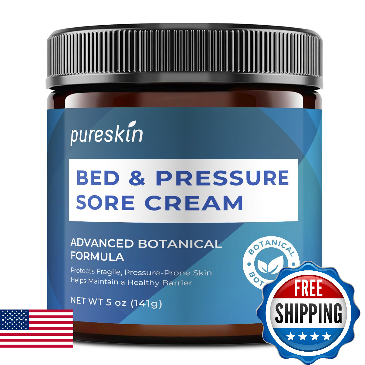 PureSkin Bed Sore Cream Fast-Healing Pressure Sore Treatment Elderly Bedridden W