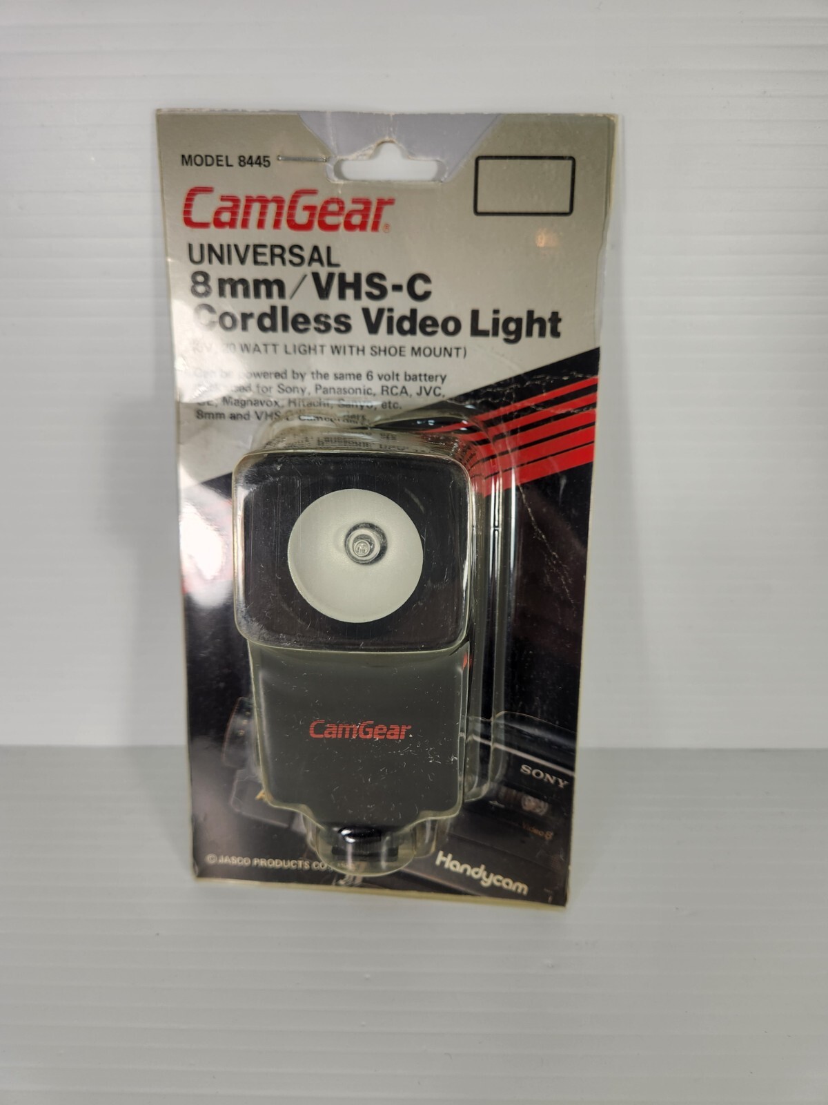 CamGear Camera Video Light Universal 8mm VHS-C Cordless 8445 NOS