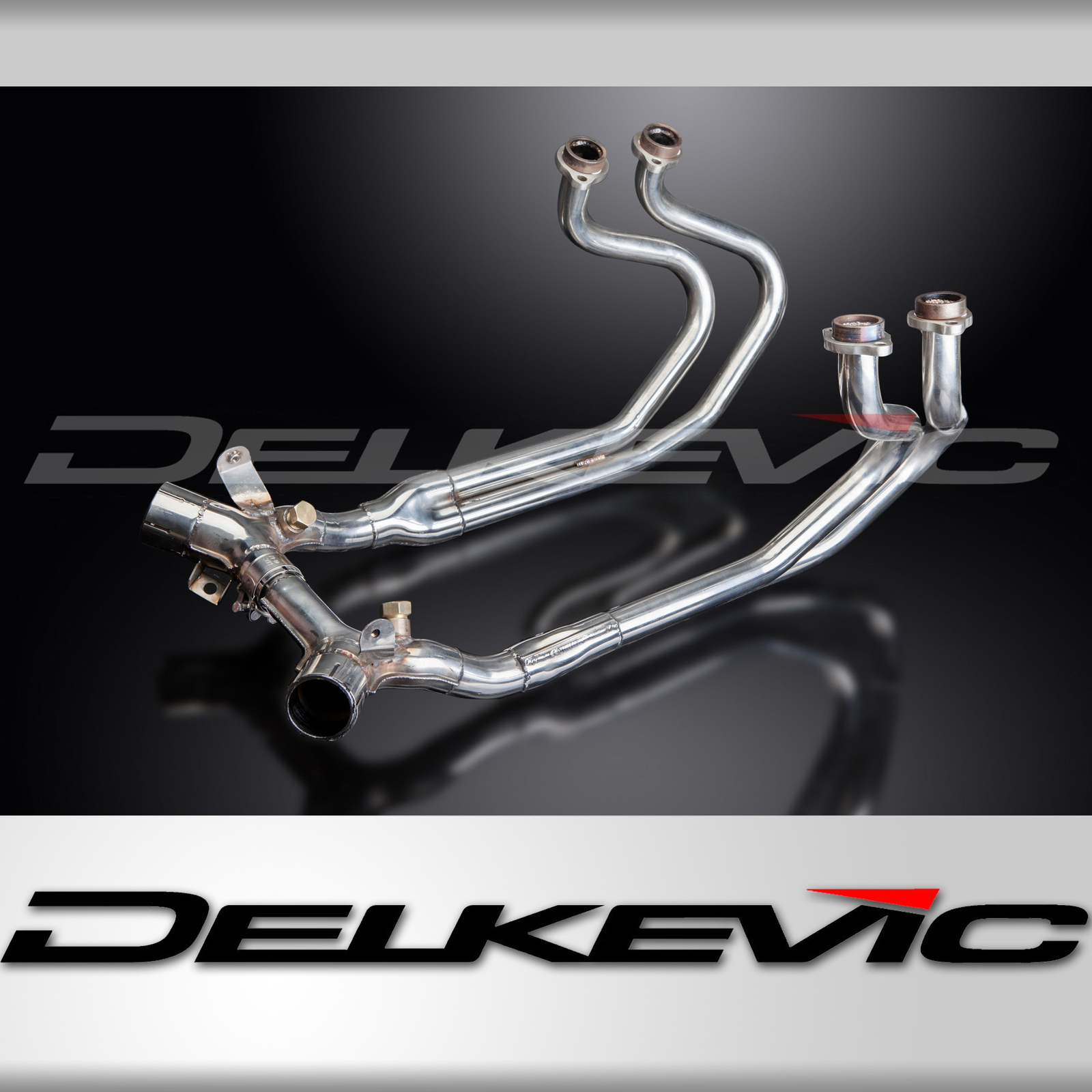 Honda ST1300 Pan European Delkevic Exhaust Downpipes Headers Stainless Steel