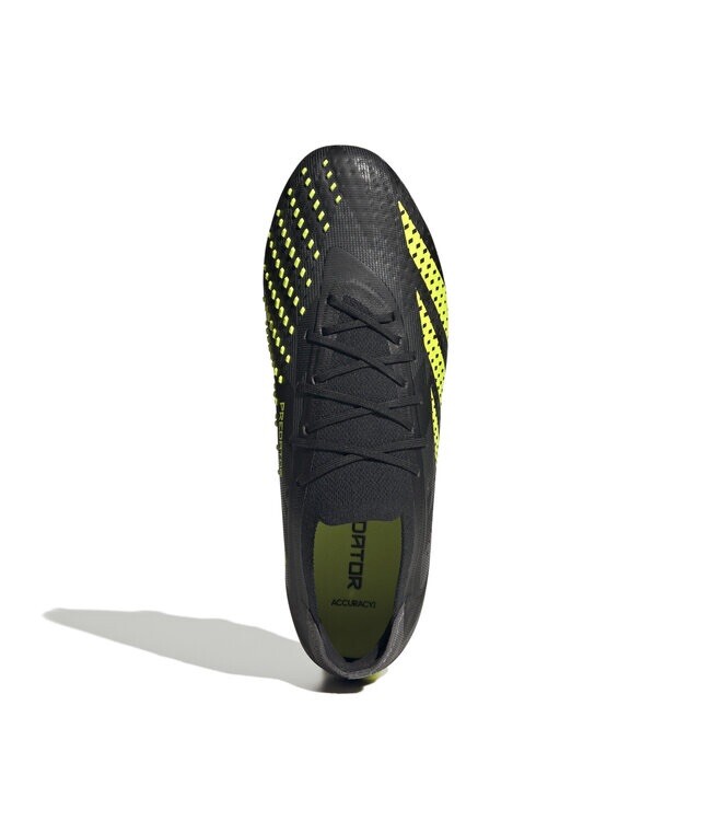 Adidas Predator Accuracy Injection.1 Low FG Soccer Cleats - Black/Lime - Size 6