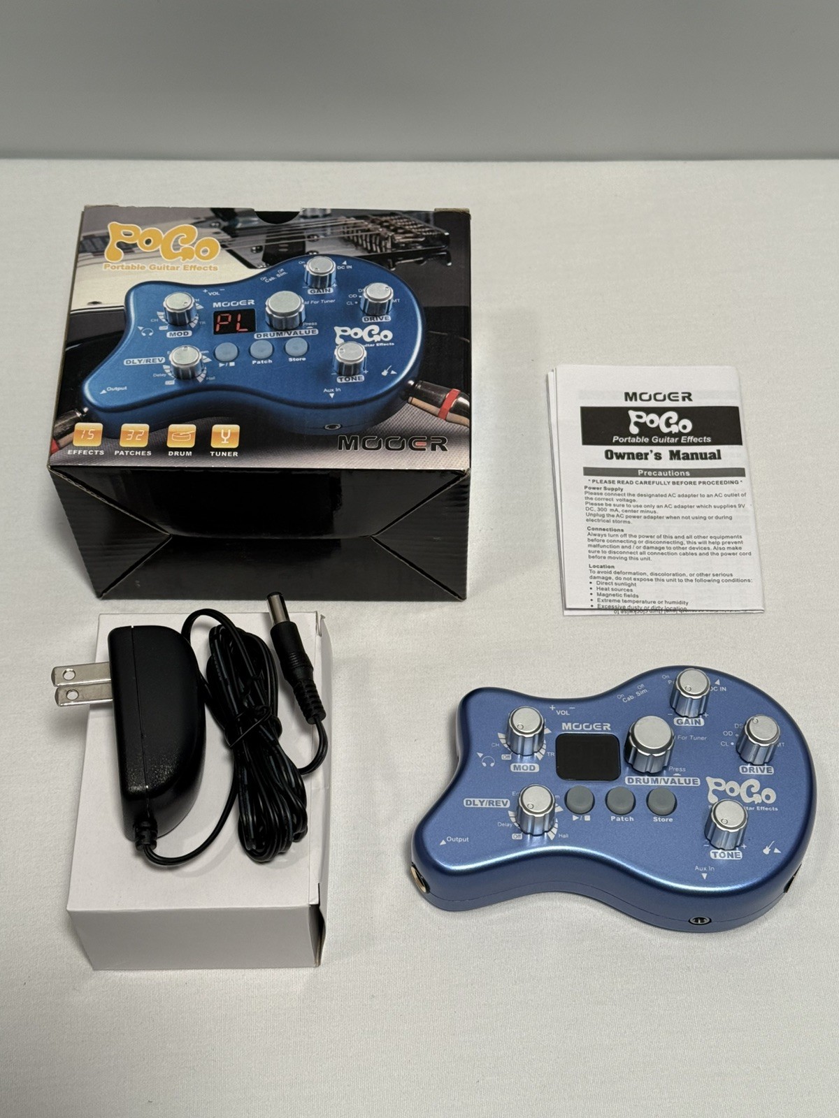 MOOER POGO PORTABLE GUITAR MULTI-EFFECTS