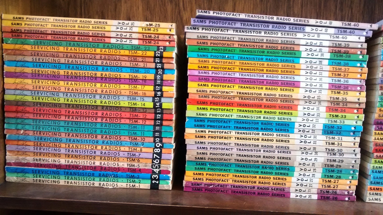One Sams Photofact Transistor Radio Series Manual - Volumes 31 through 59  #0916