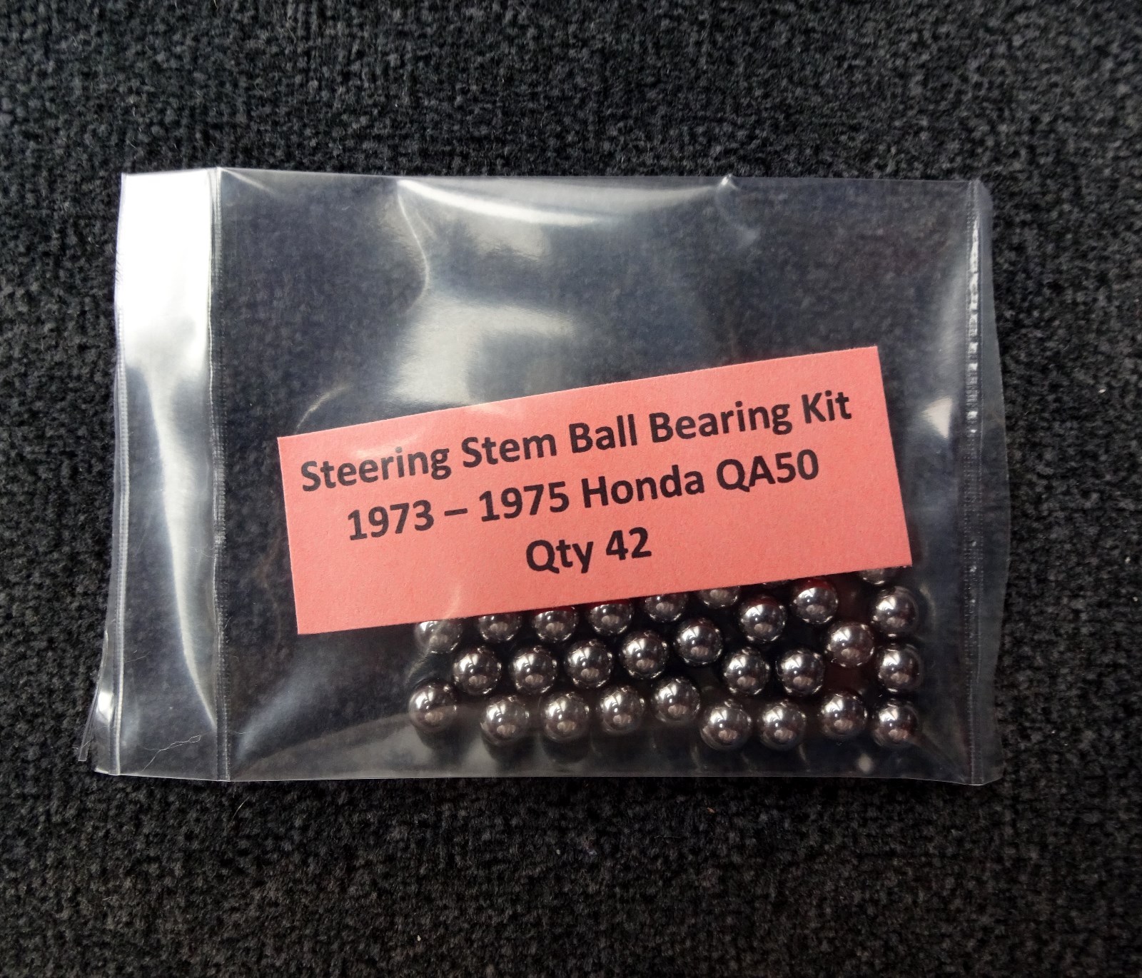 HONDA QA50 New Steering Stem Ball Bearing Replacement Kit (QTY 42) 1973 -1975