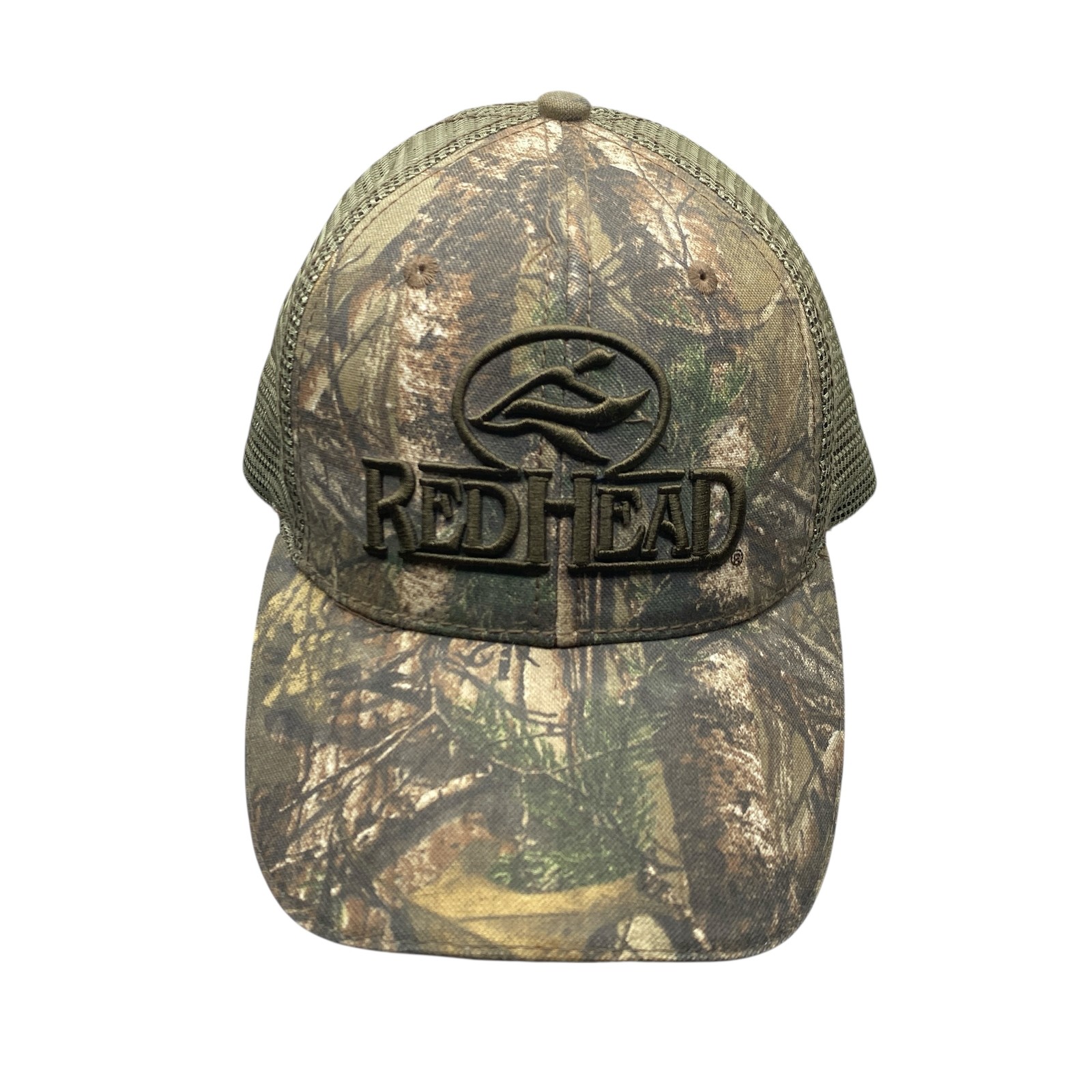 RedHead Camo Trucker Hat Mesh Back Adjustable Hunting Fishing Baseball Cap