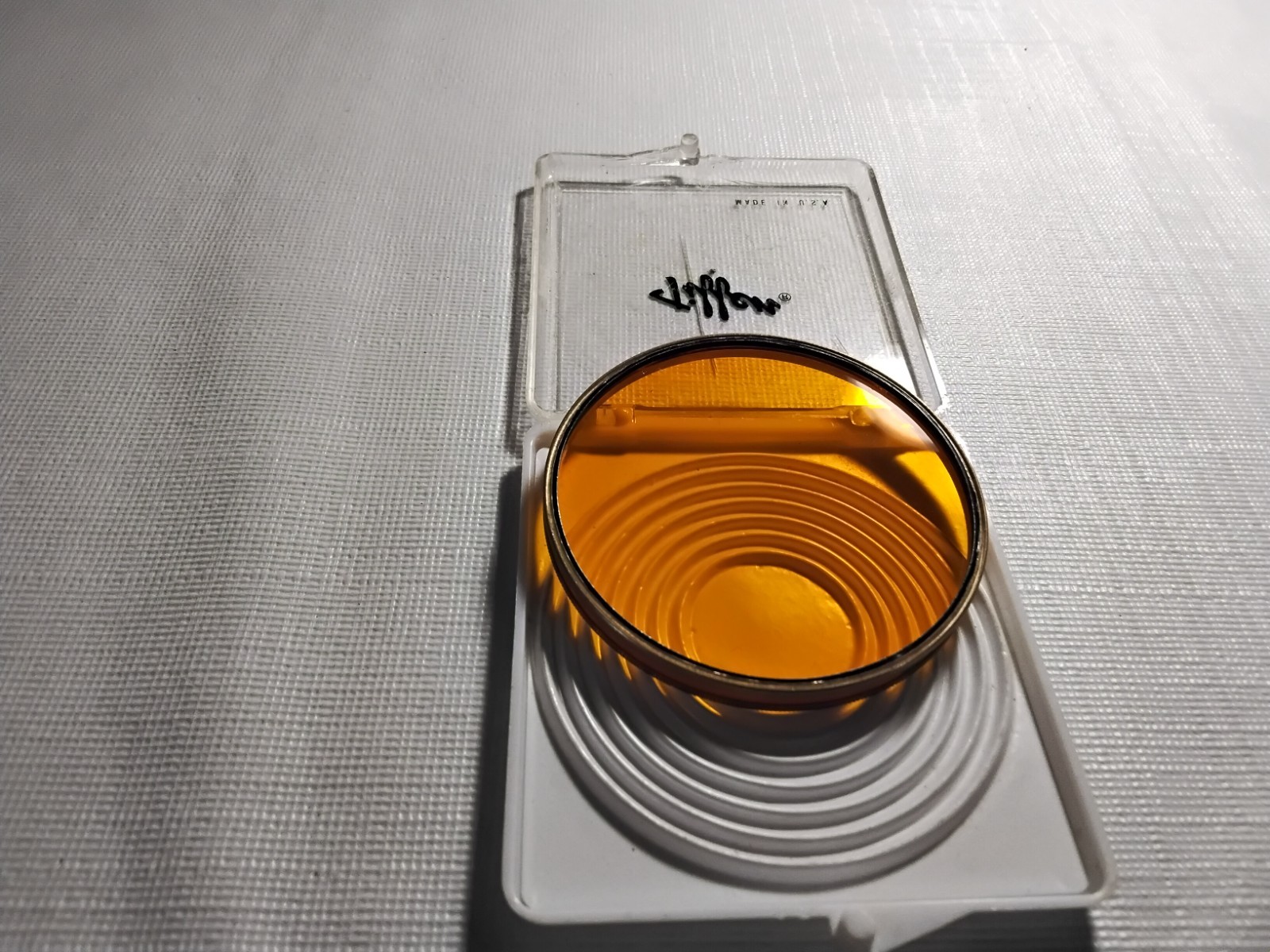 Vintage-Tiffen 0 - 2 #15 Orange drop-in Filter in User Condition