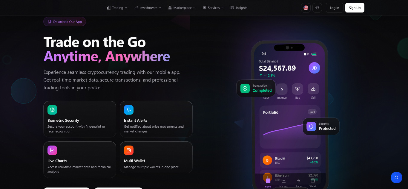 Cryptora - Crypto Trading & Exchange Platform | Spot, Copy, P2P, Binary, Wallets