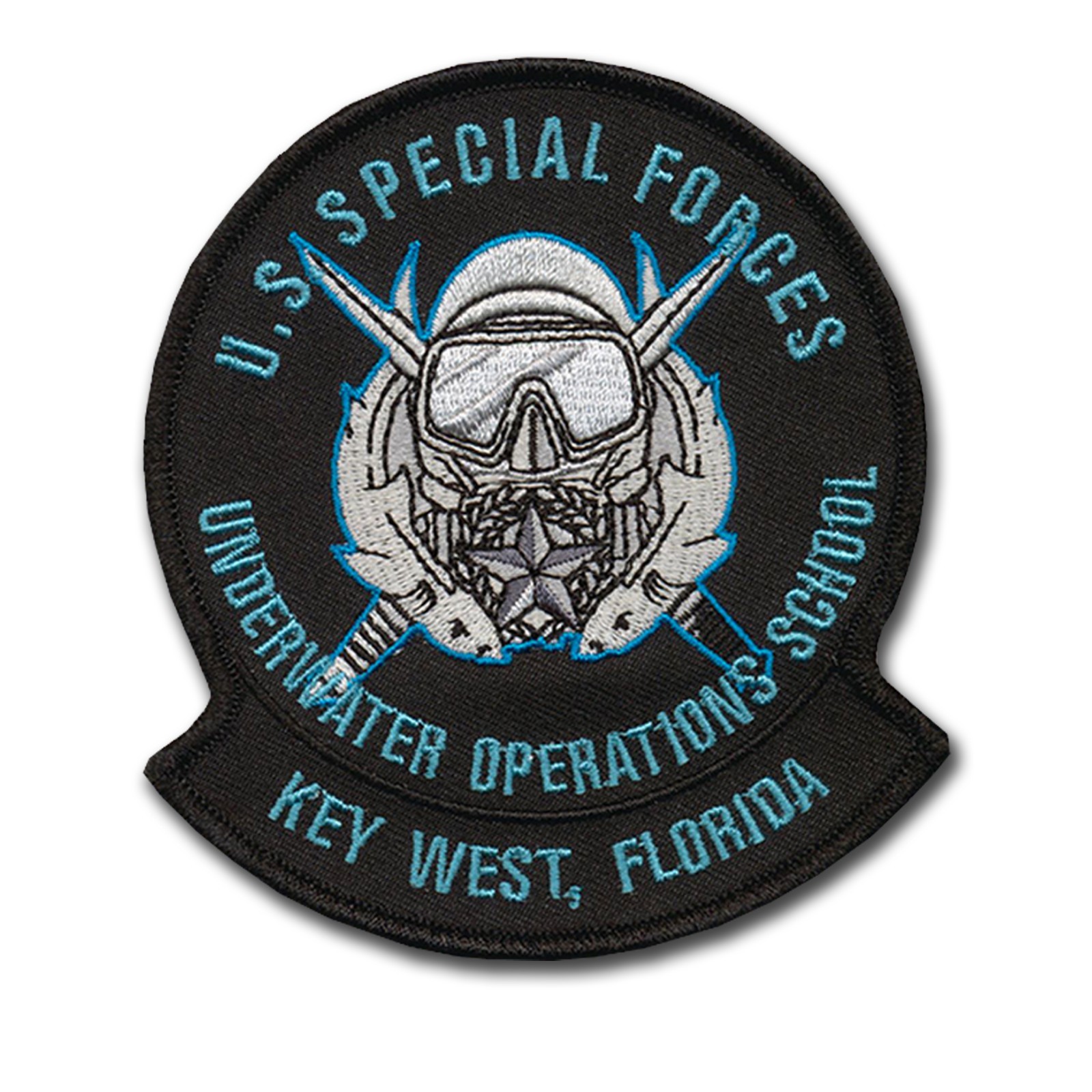 Special Forces Underwater Operations Patch (2025 Version) - 4" X 3 1/2" Wax Back