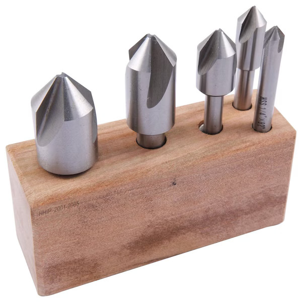 Hhip 5 Piece 82 Degree 1/4-1" High Speed Steel Countersink Set 2001-2005 Hhip