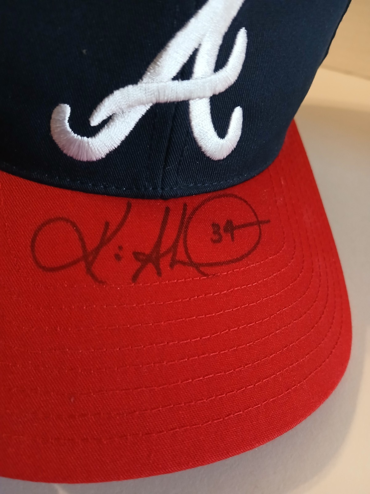 kevin millwood auto Hat Atlanta Braves Mlb Baseball Signature