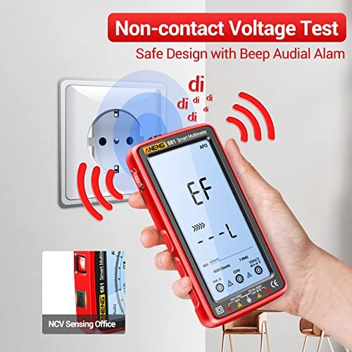 Digital Multimeter Tester Auto-Ranging TRMS 6000 Counts 681 Backlit Screen