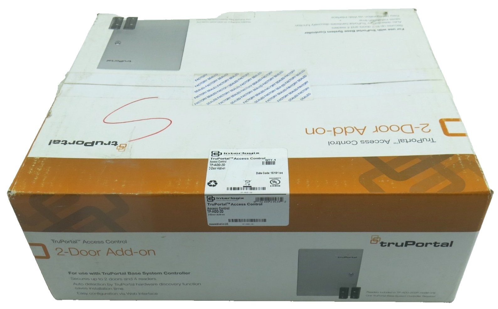 Interlogix TruPortal TP-ADD-2D-BRD Access Control 2-Door Interface Module Sealed