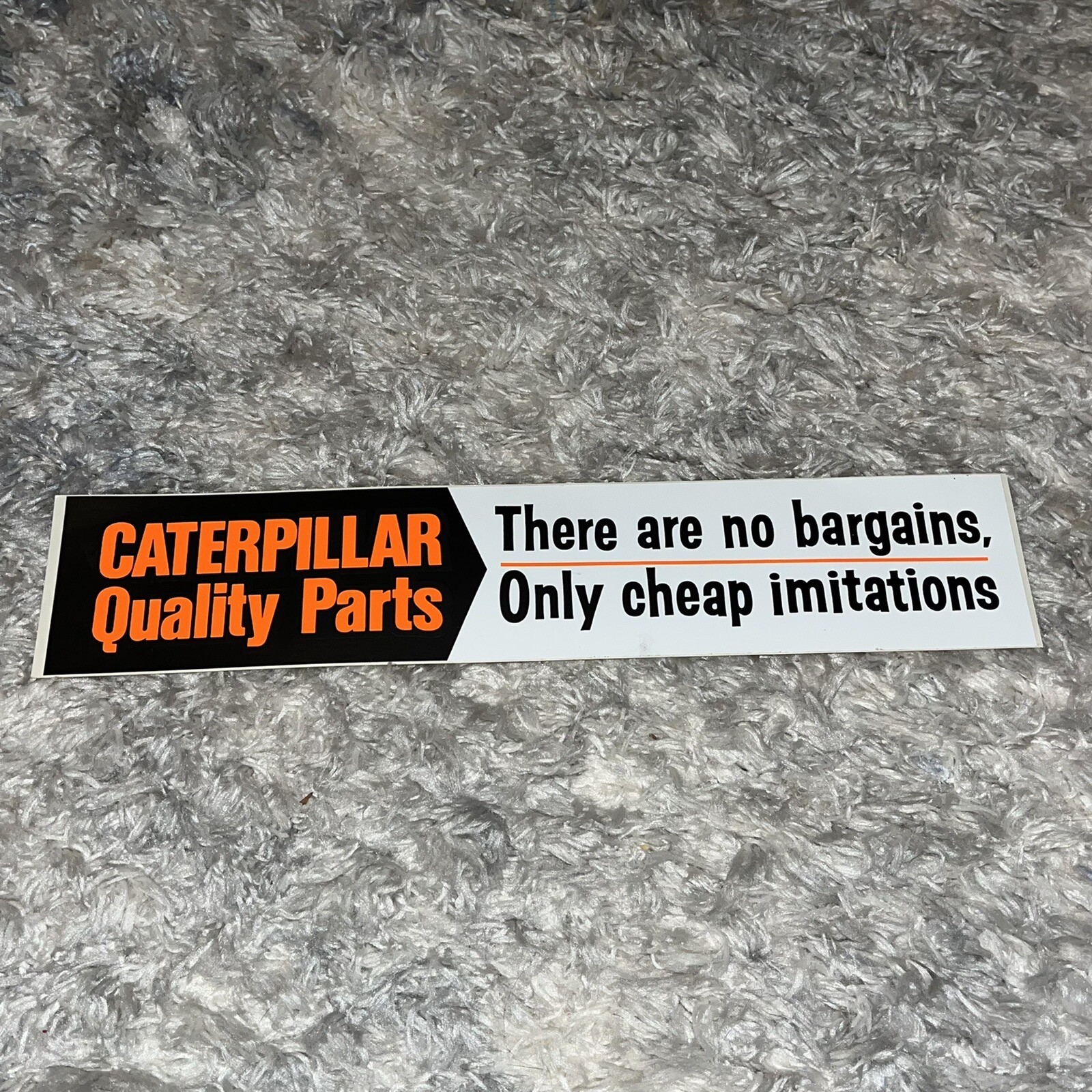Vintage CAT Quality Parts Bumper Sticker Ephemera Advertising Tractor NOS    PBB