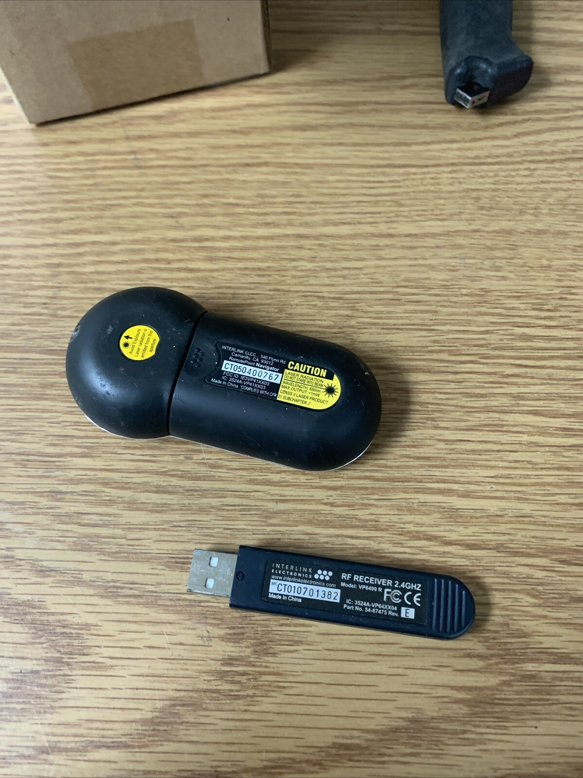Replacement Interlink Electronics Wireless RemotePoint CT050400767 See