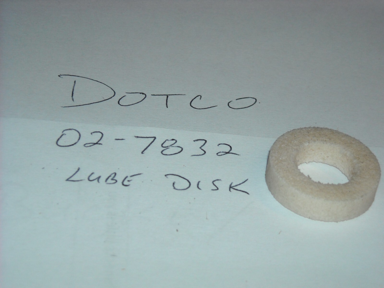 02-7832, Lube Disk, Dotco, Cooper Tools, New