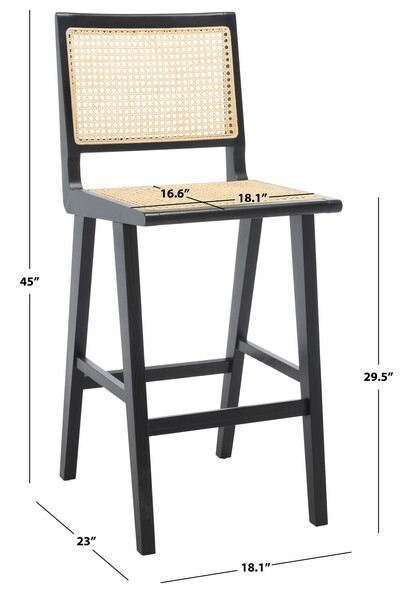 Safavieh Hattie French Cane Barstool, Reduced Price 2172719974 SFV4140A