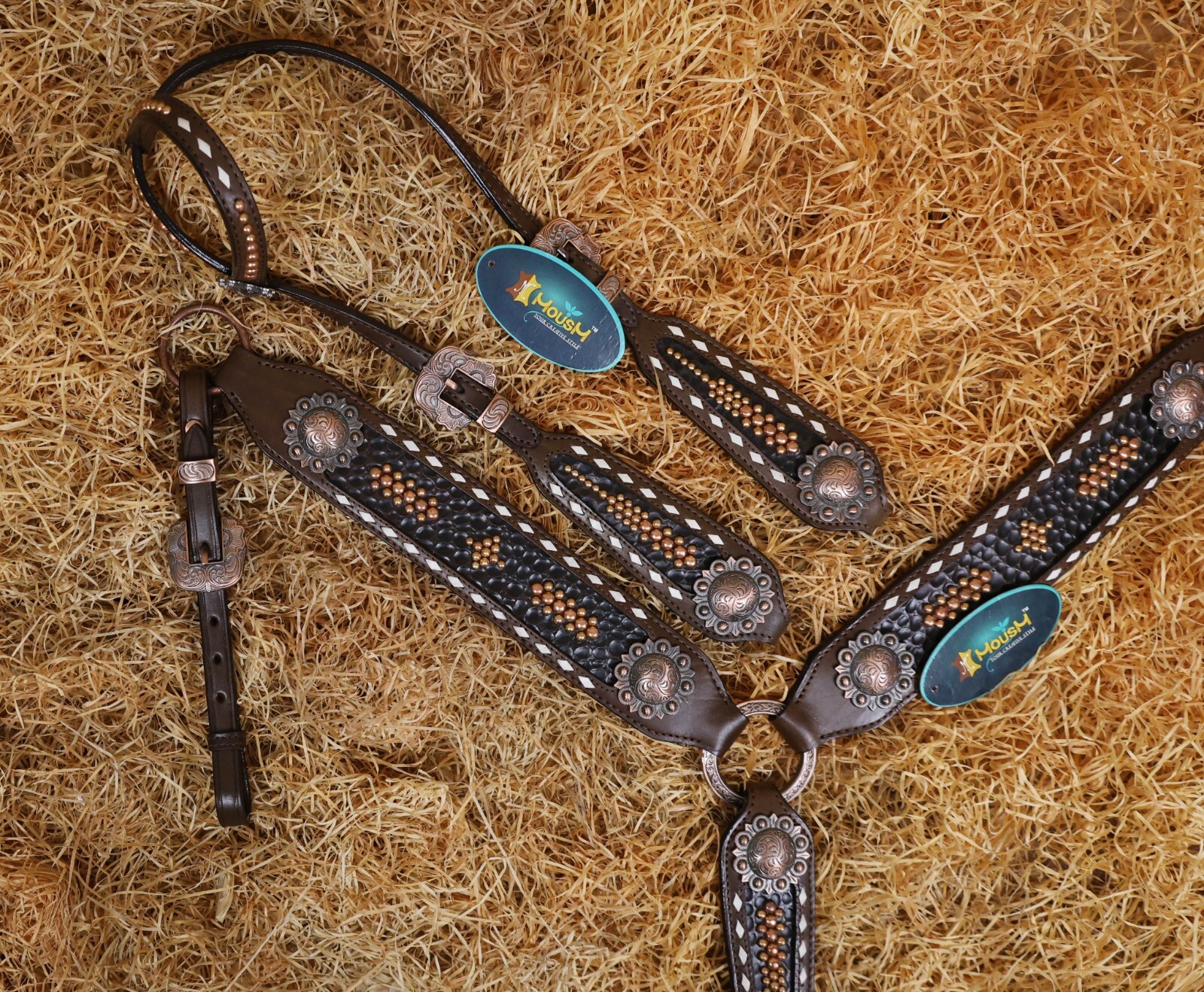 Headstall & Breast Collar Tack Set for Horse