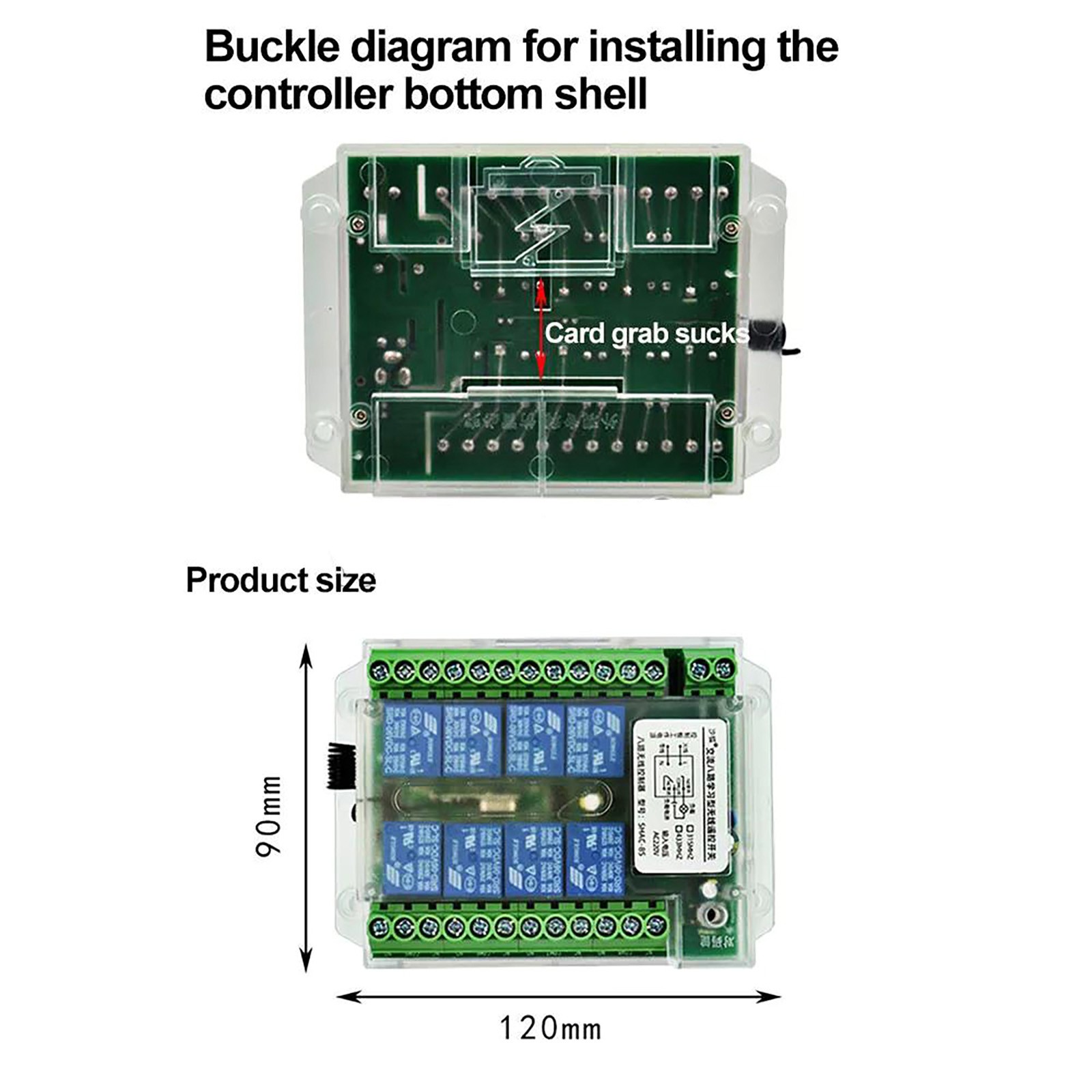 Low Consumption 8 Channel Wireless RF433MHz Remote Control Switch Relay Module