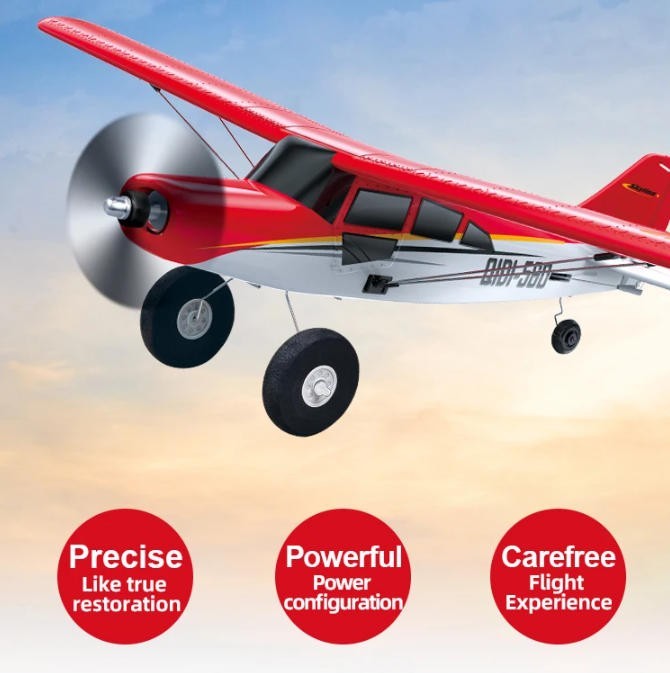 US 3D 4CH RC Airplane 500mm Wingspan Off-Road Stunt Brushless 6Axis Gyro RTF Toy