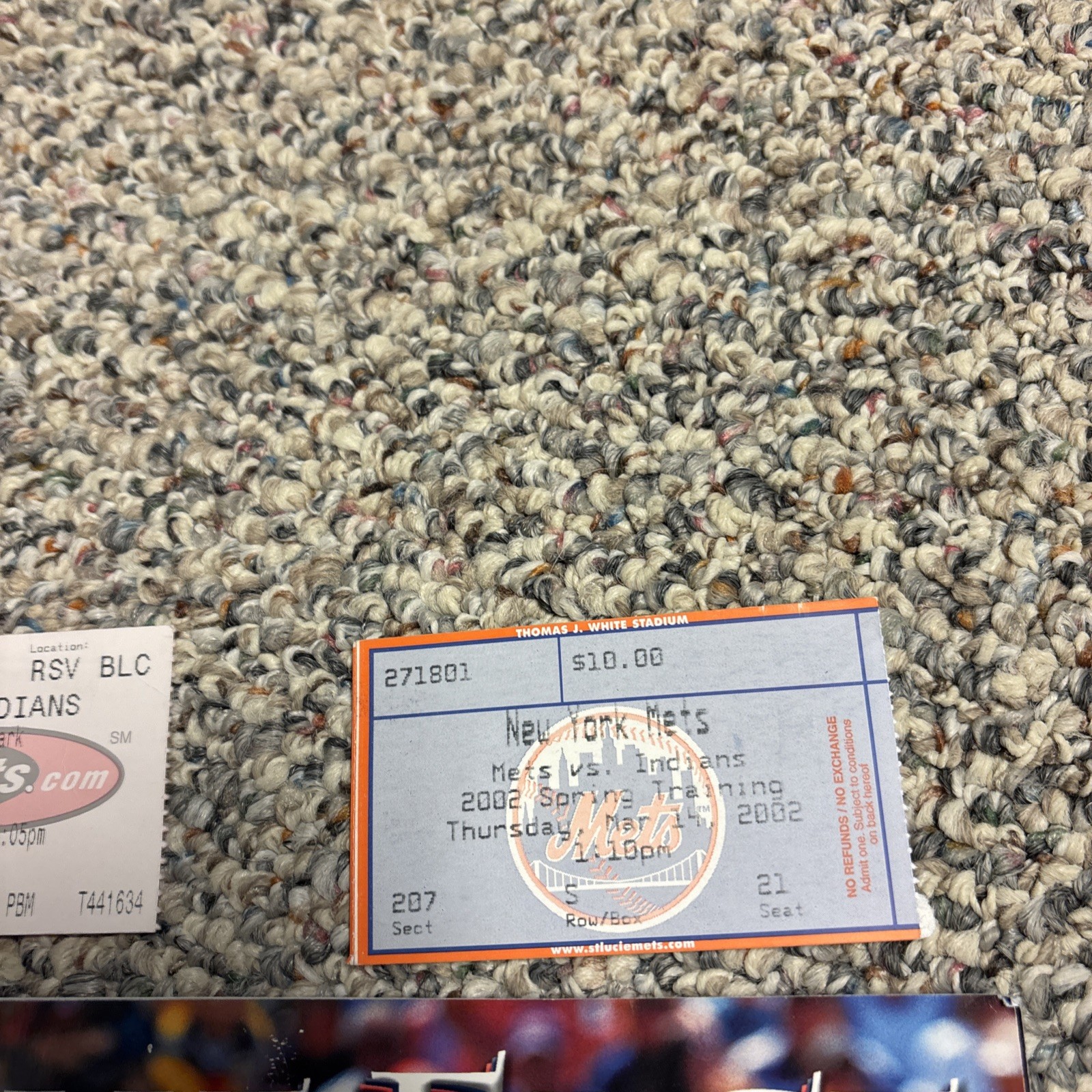 cleveland indians Game Face Program 2002 With Brochure & Tickets, Thome, CC
