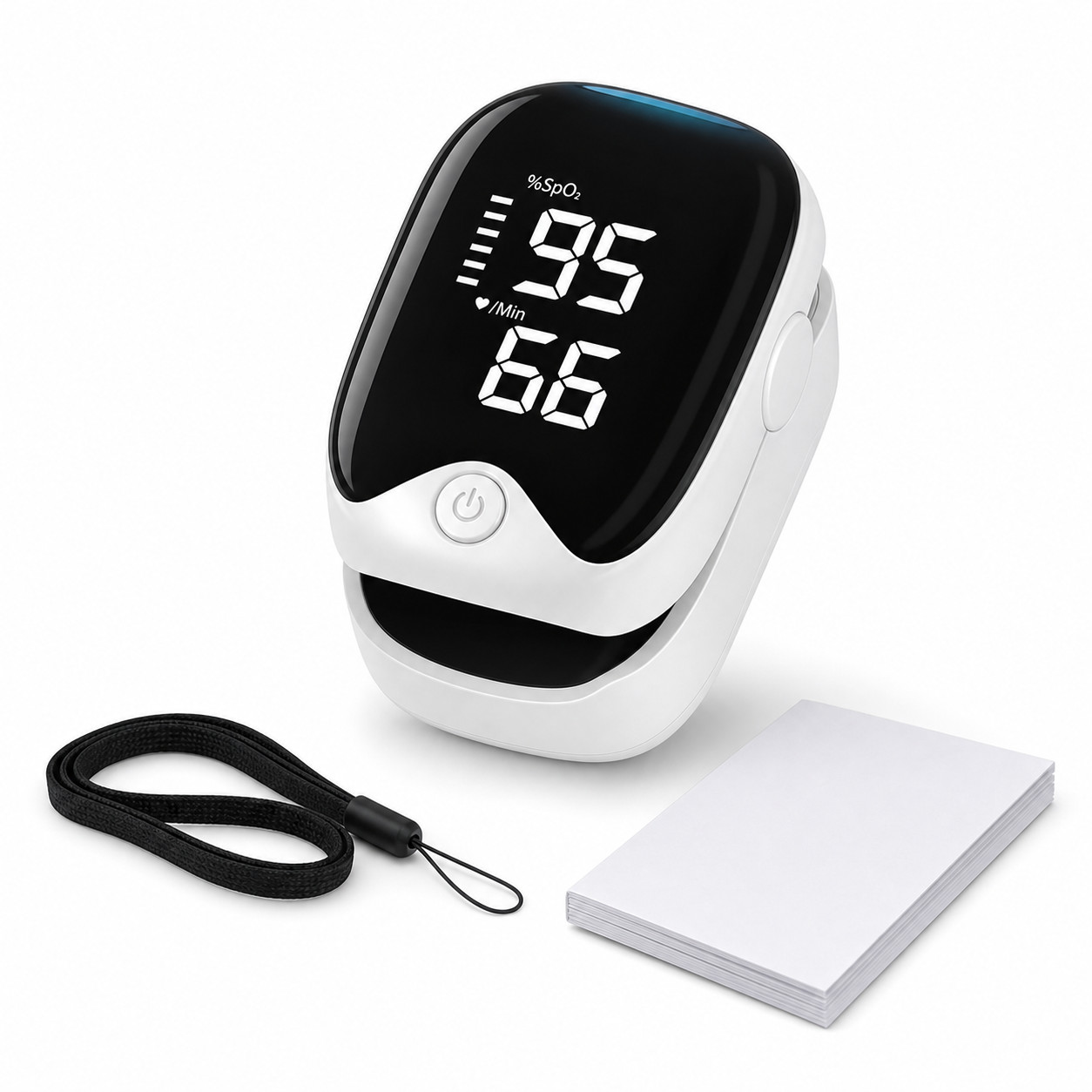 Portable Fingertip Pulse Oximeter | LED SpO2 Heart Rate Monitor Fast Reading