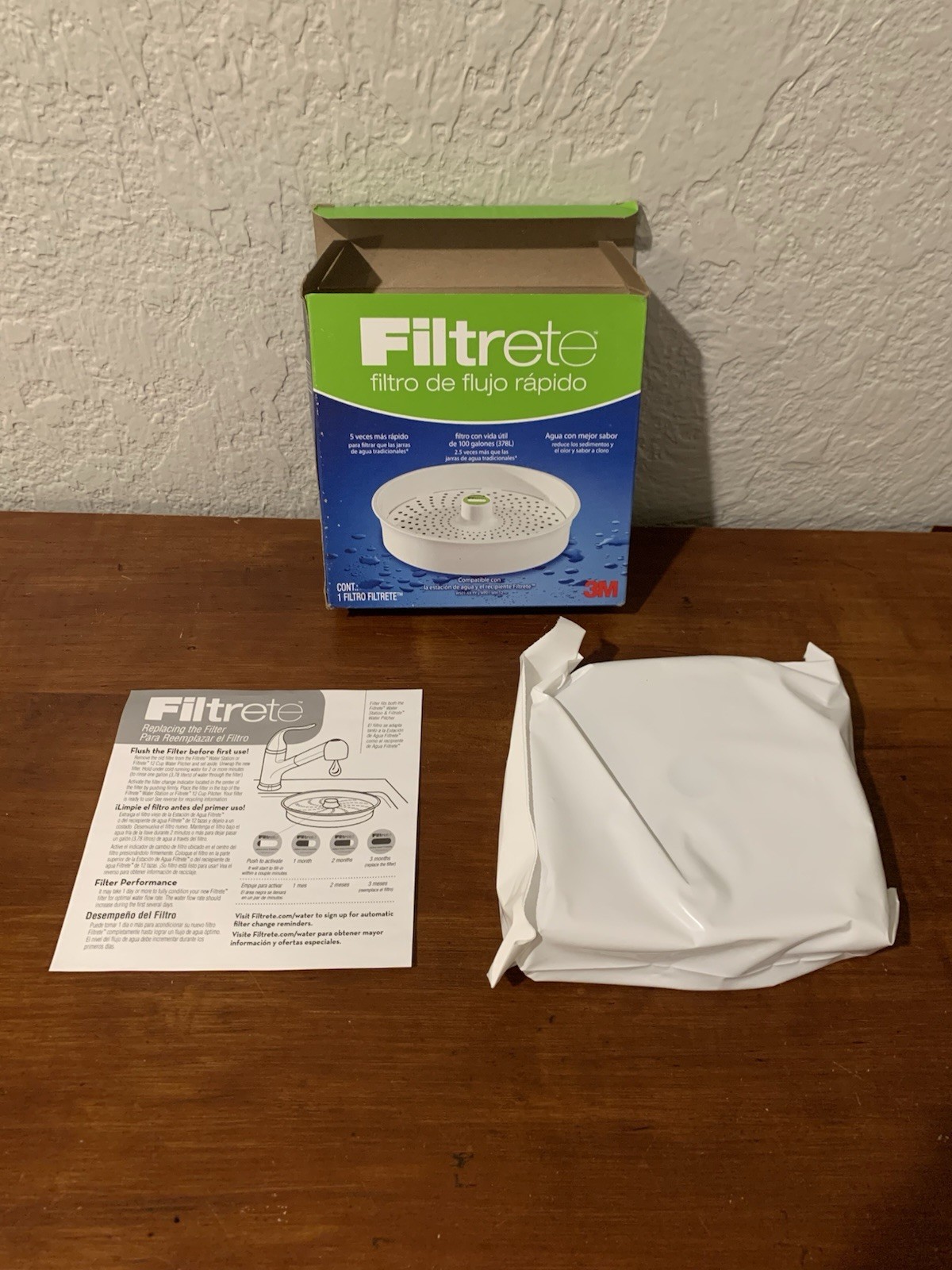 3M Filtrete Fast Flow Replacement Filter for Water Station & Pitcher, 100 Gallon