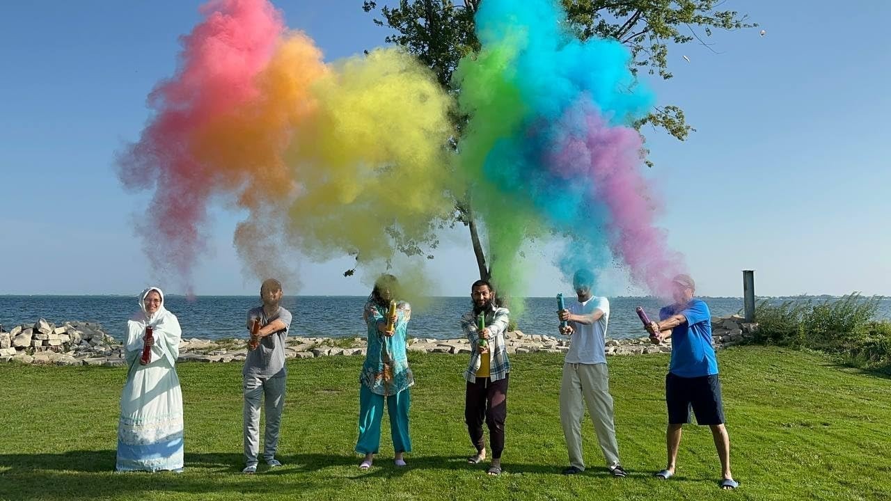Colorful Biodegradable Powder Cannons 6 Pack