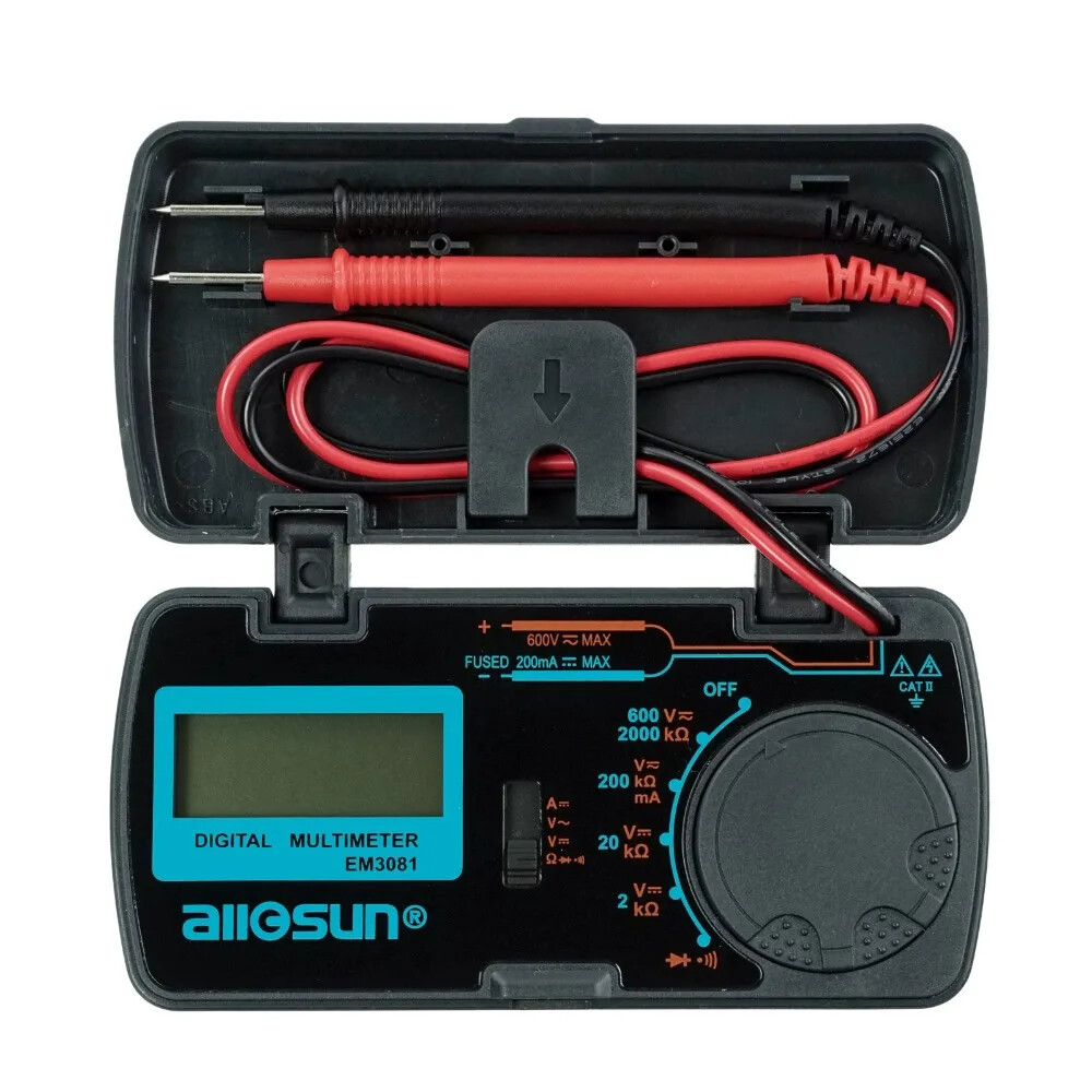 Digital Multimeter Pocket Size DC AC Voltage Tester Multi Tester Amp Ohm Meter