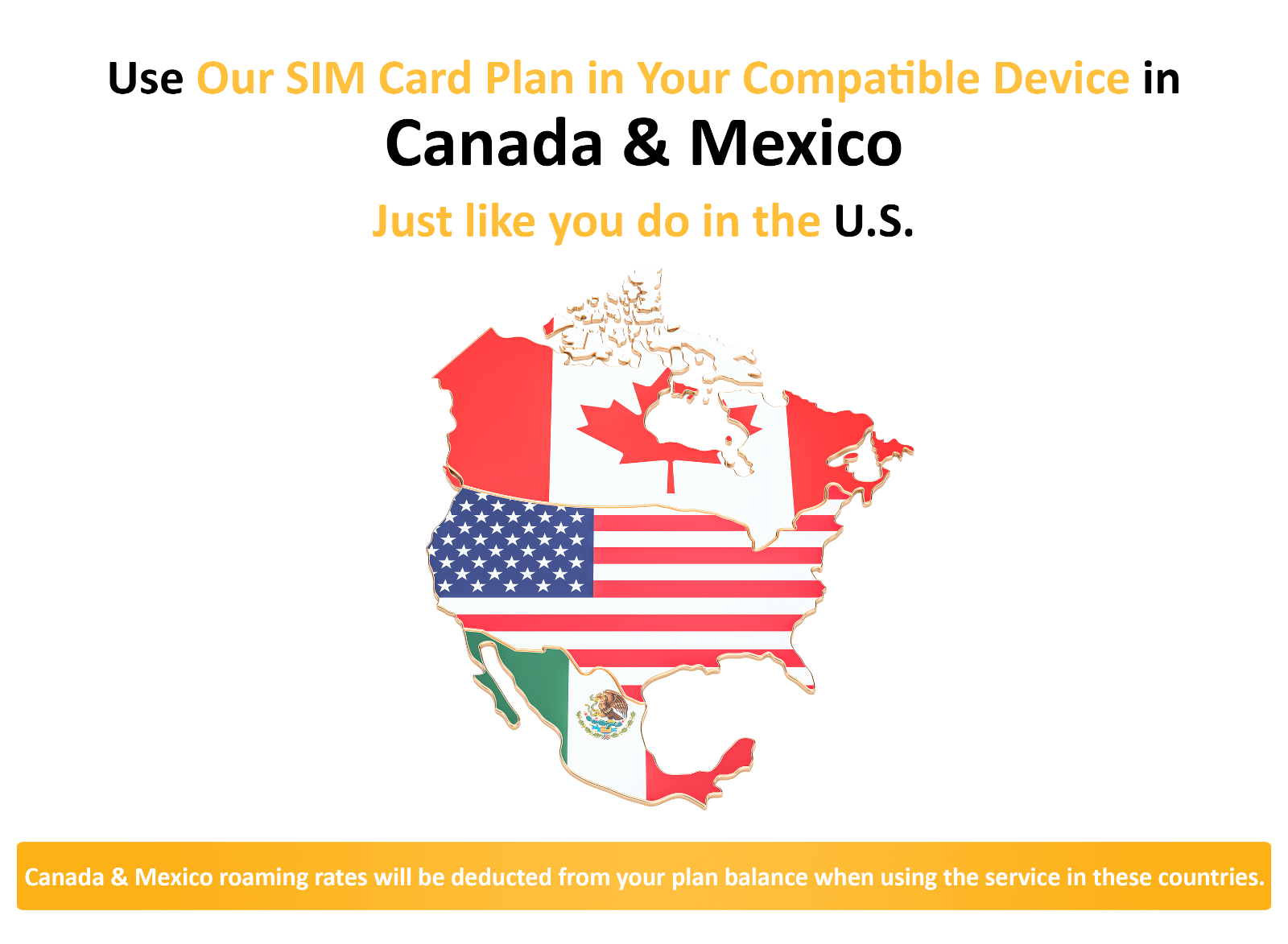 SpeedTalk GPS Tracker SIM Card Rollover Text & Data Canada Mexico Roaming 1yr