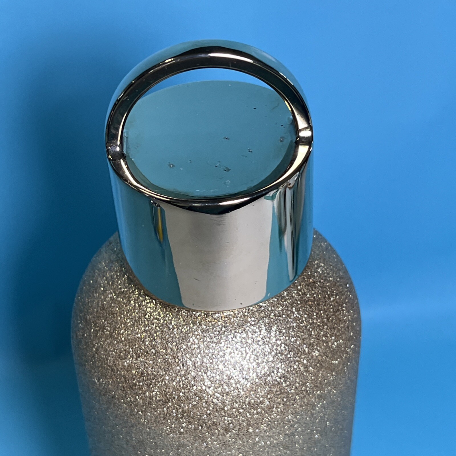 Lenox Kate Spade Gold Glitter Stainless Steel Water Bottle Thermos 17 Oz