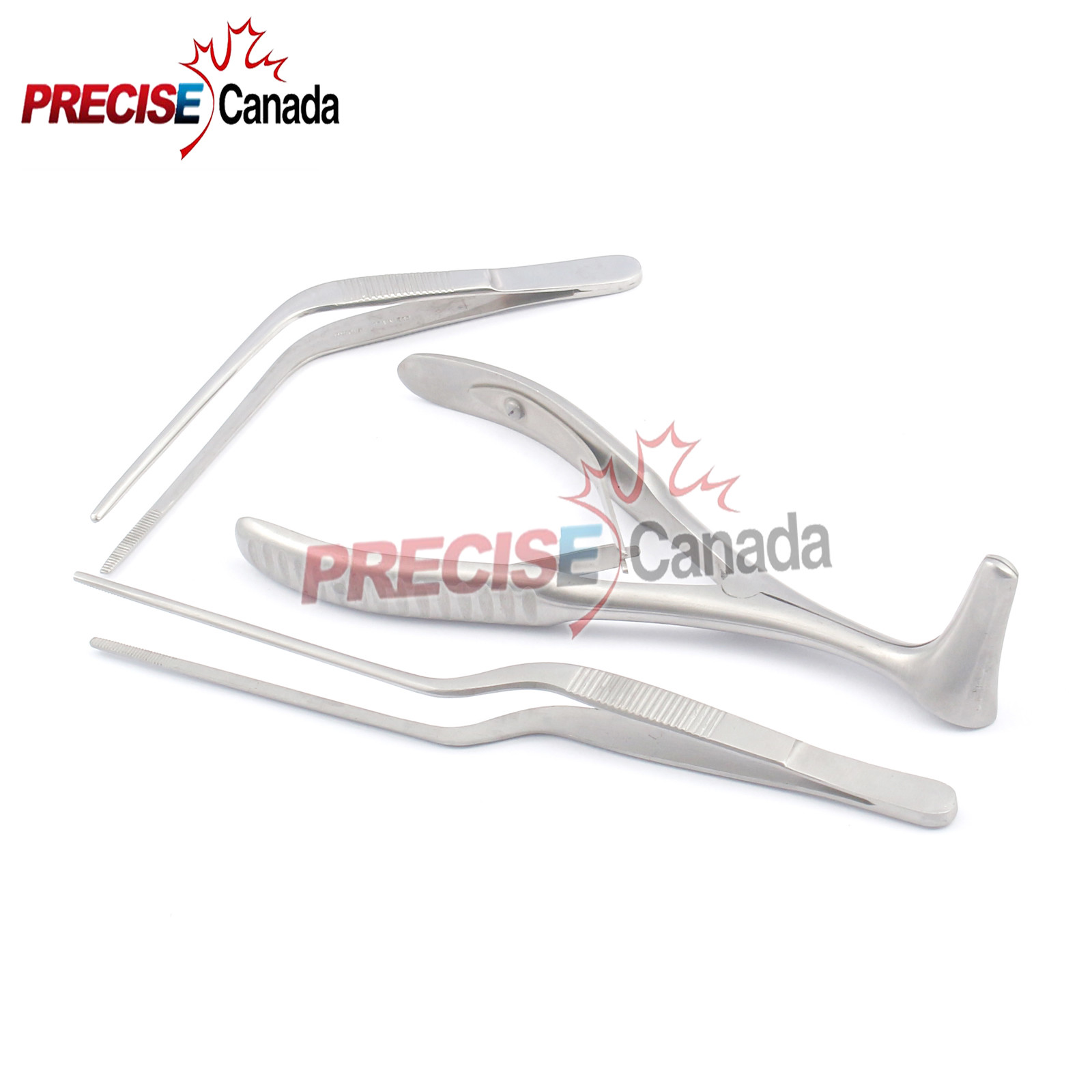 Epistaxis Set w/large nasal Forceps, (3) instruments stainless steel